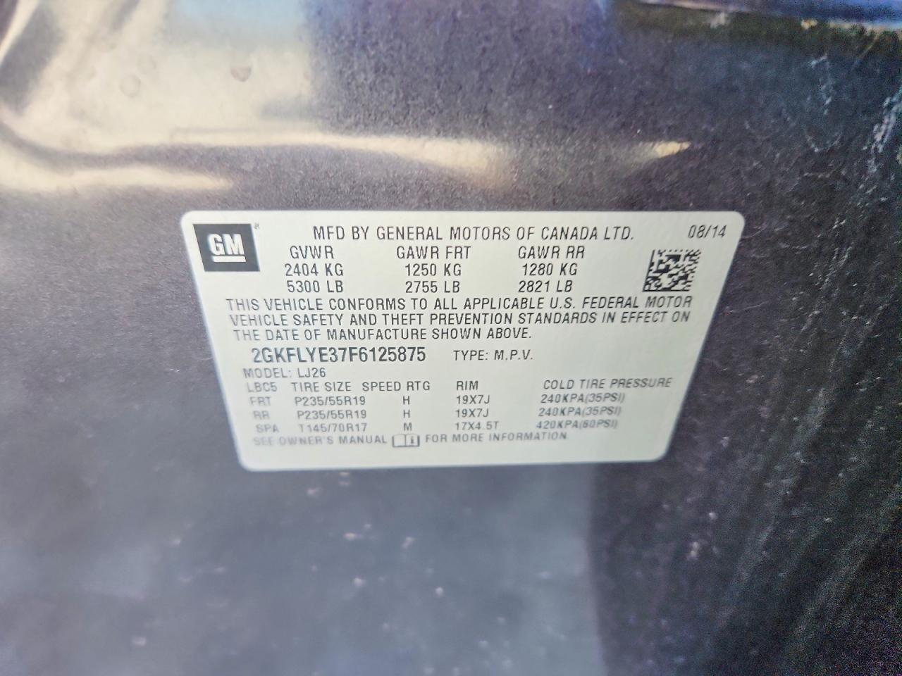 2015 Gmc Terrain Slt Коричневый vin: 2GKFLYE37F6125875