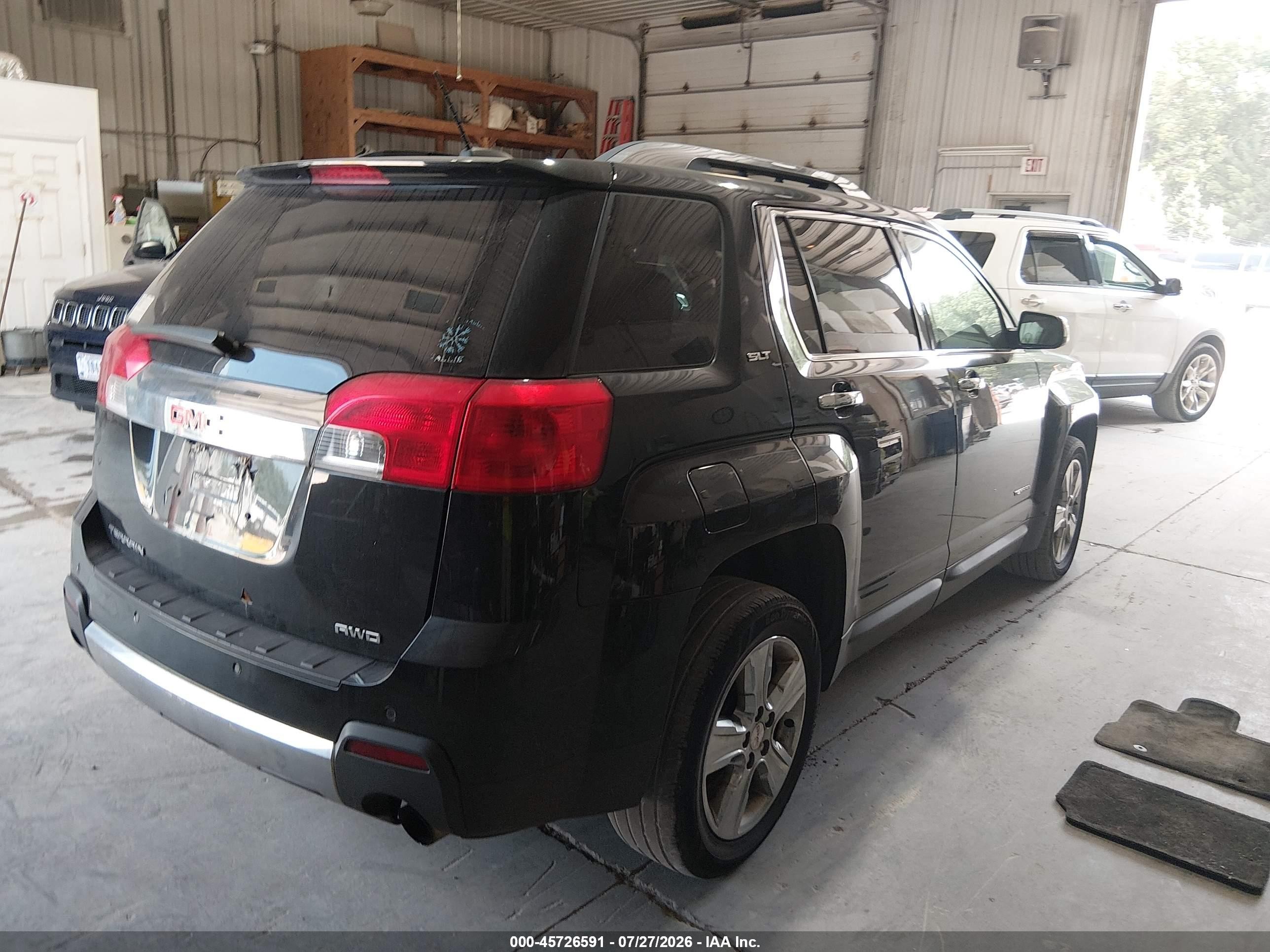 2015 Gmc Terrain Slt-2 Черный vin: 2GKFLYE37F6335778