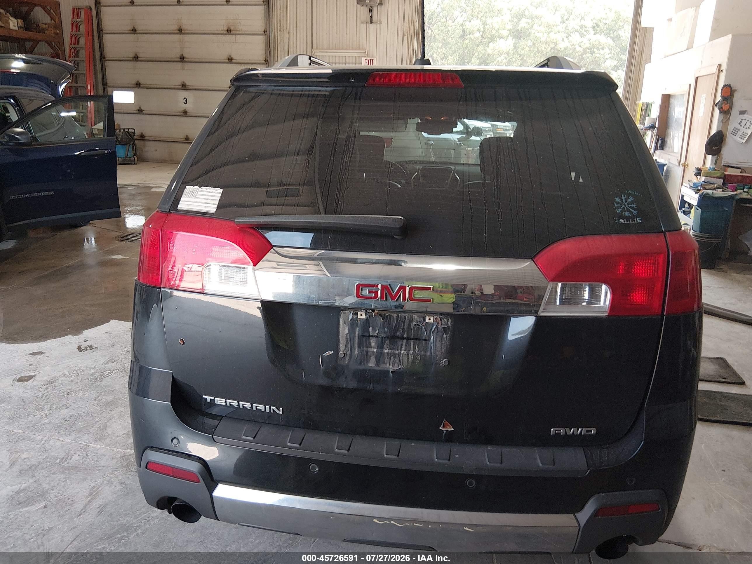 2015 Gmc Terrain Slt-2 Черный vin: 2GKFLYE37F6335778