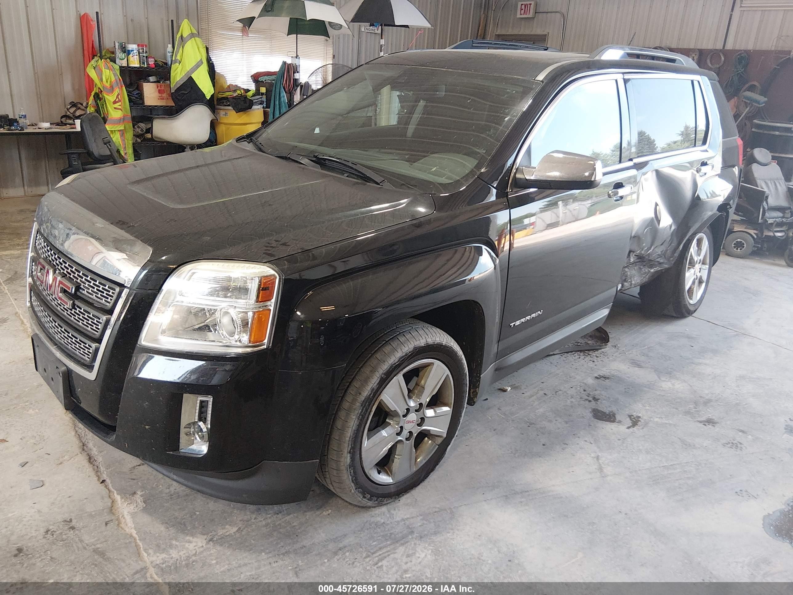 2015 Gmc Terrain Slt-2 Черный vin: 2GKFLYE37F6335778