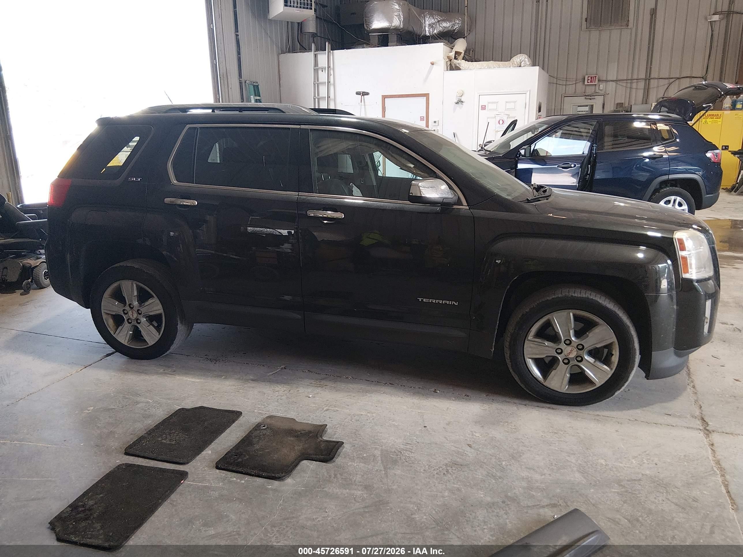 2015 Gmc Terrain Slt-2 Черный vin: 2GKFLYE37F6335778