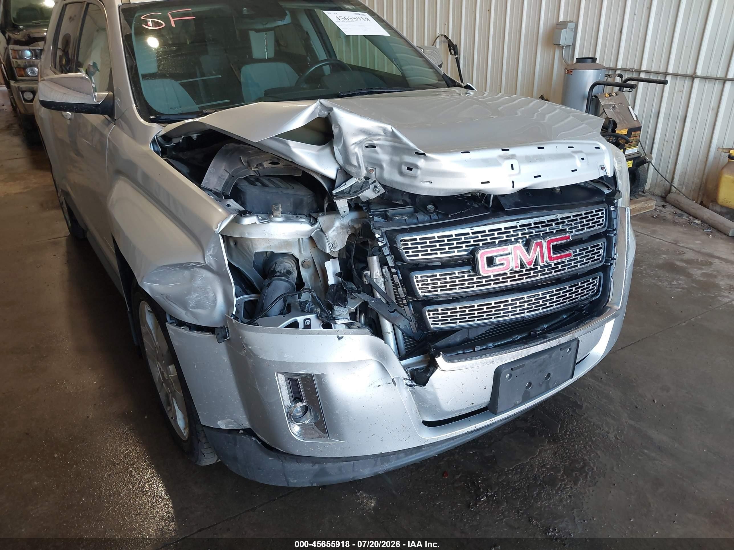 2015 Gmc Terrain Slt-2 Серебряный vin: 2GKFLYE37F6401892