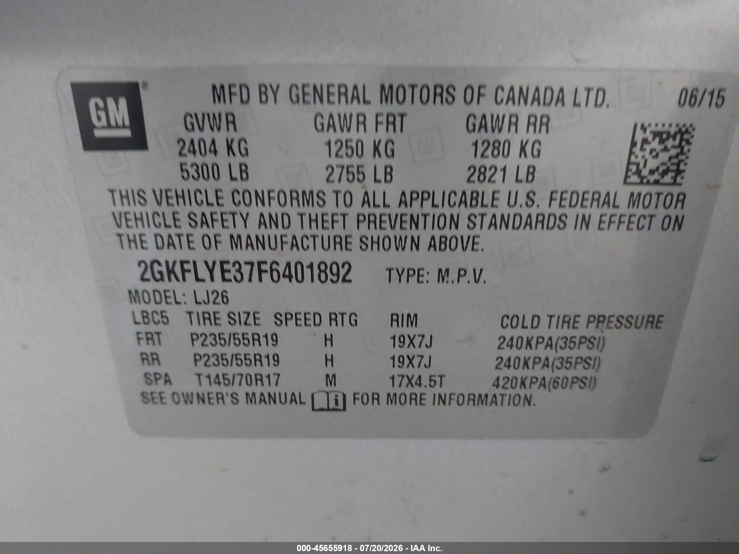 2015 Gmc Terrain Slt-2 Серебряный vin: 2GKFLYE37F6401892