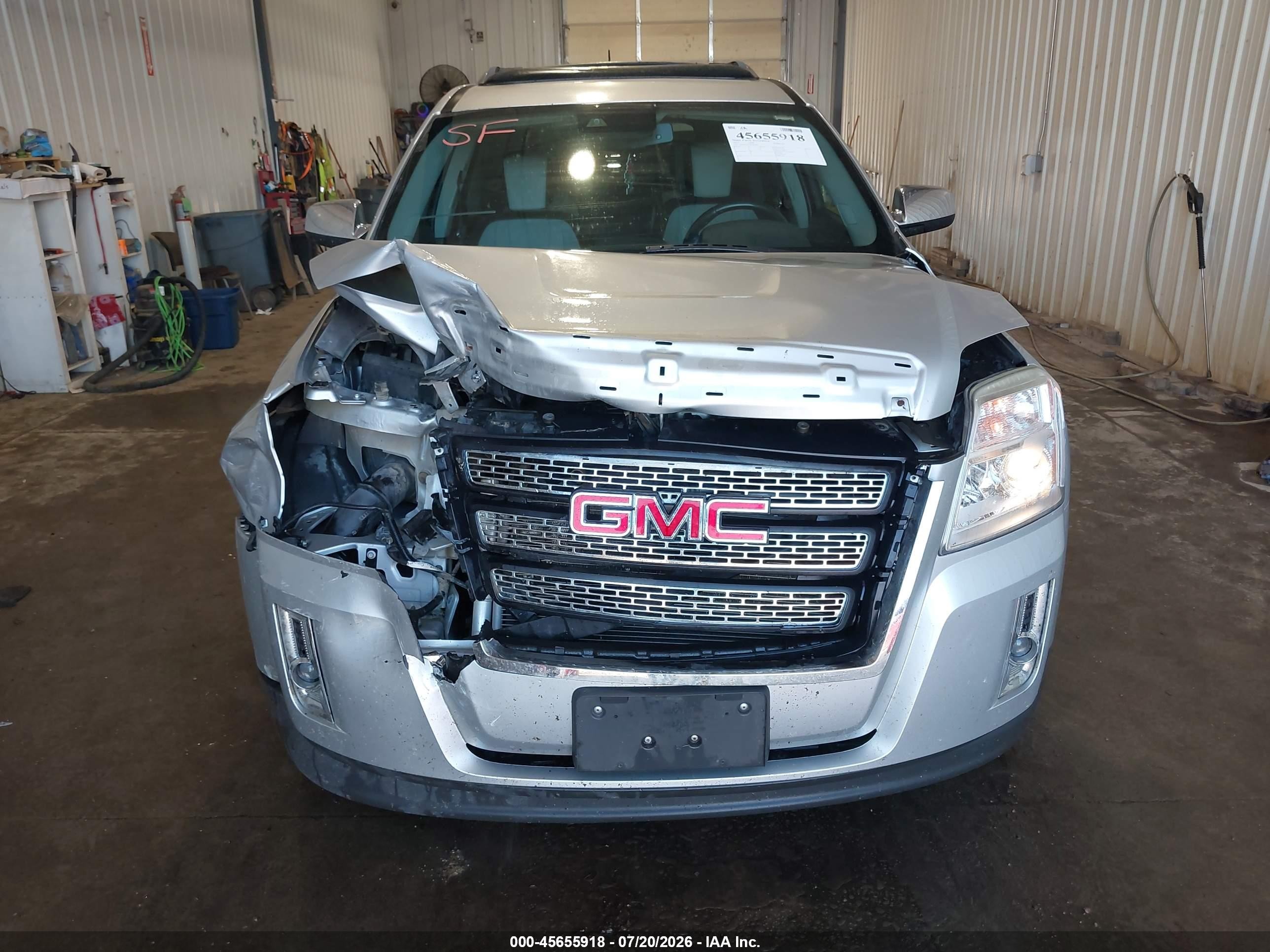2015 Gmc Terrain Slt-2 Серебряный vin: 2GKFLYE37F6401892