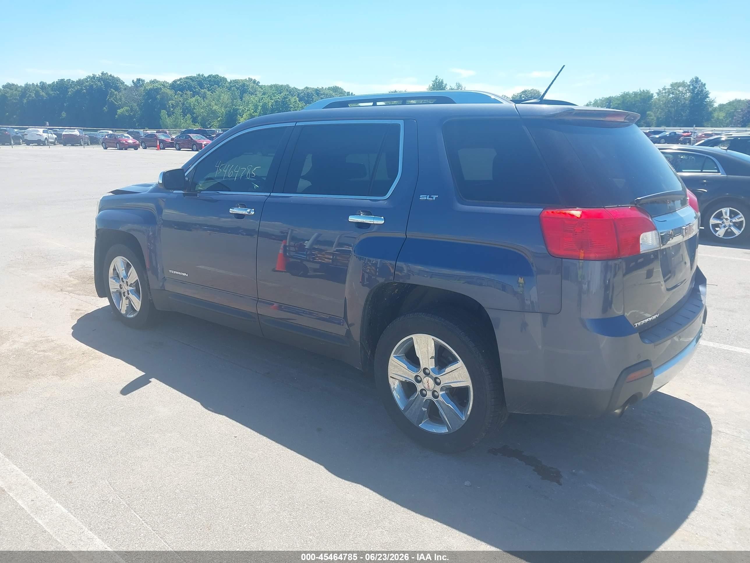 2014 Gmc Terrain Slt-2 Blue vin: 2GKFLYE39E6251069