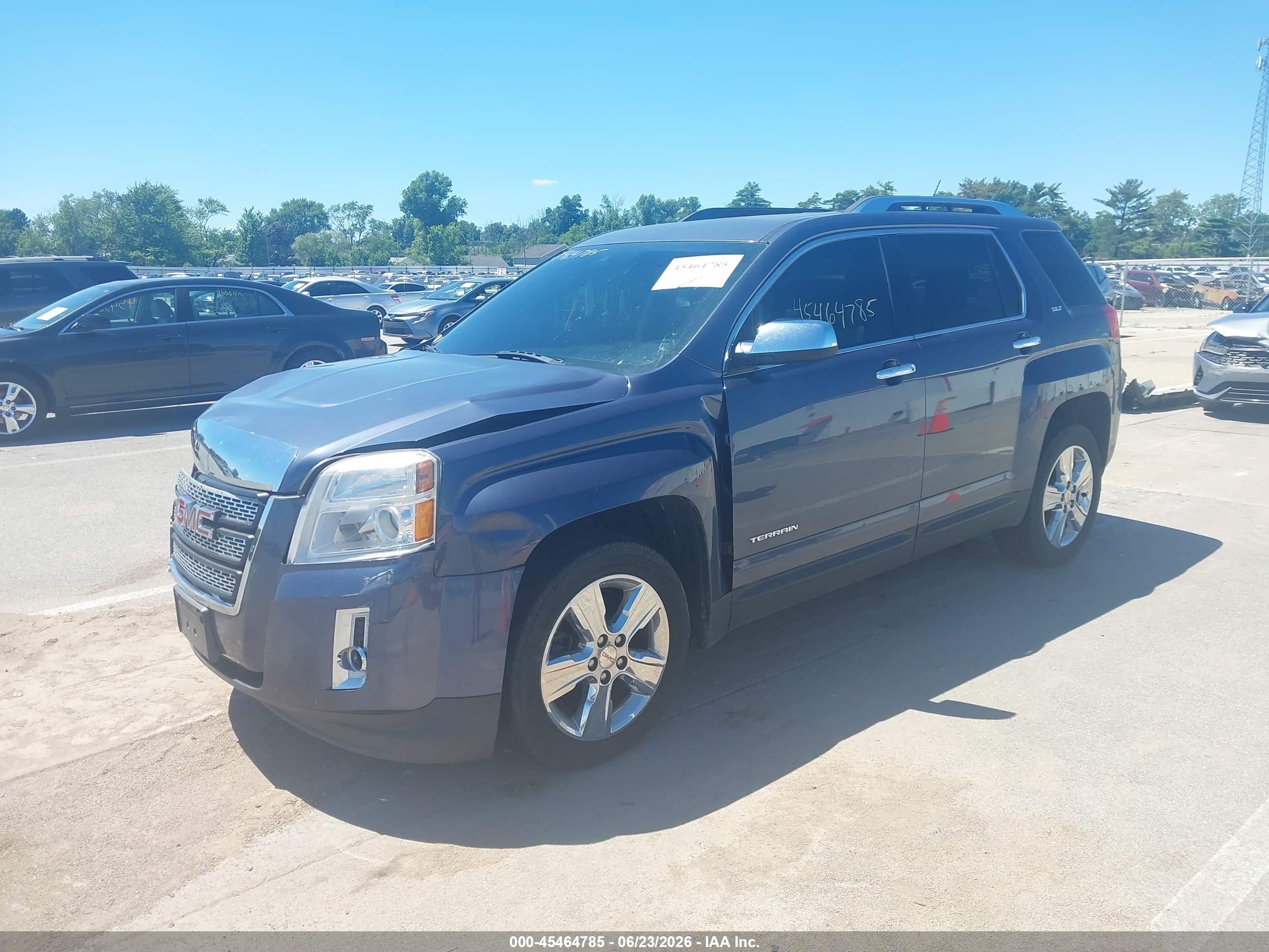 2014 Gmc Terrain Slt-2 Blue vin: 2GKFLYE39E6251069