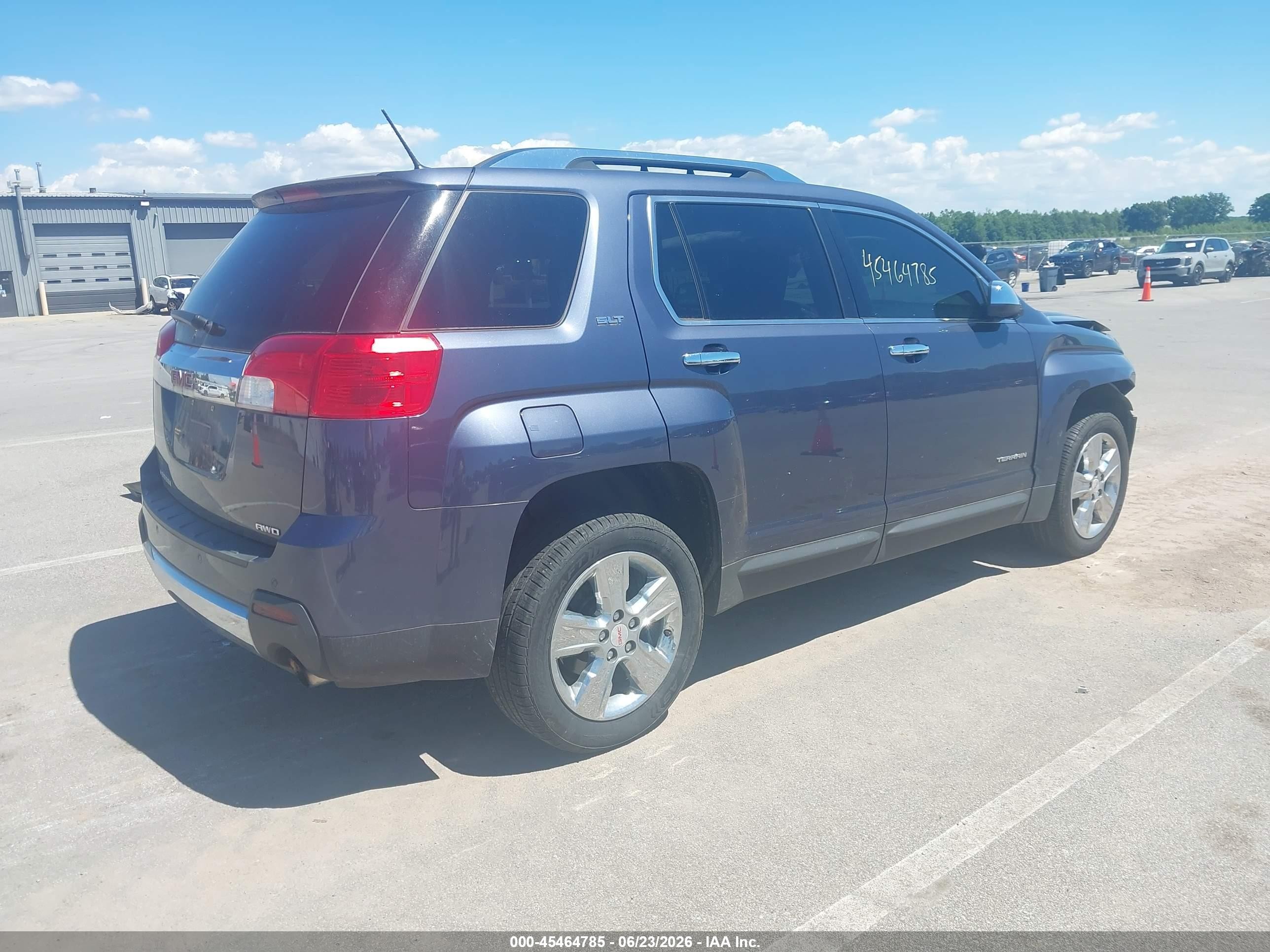 2014 Gmc Terrain Slt-2 Blue vin: 2GKFLYE39E6251069