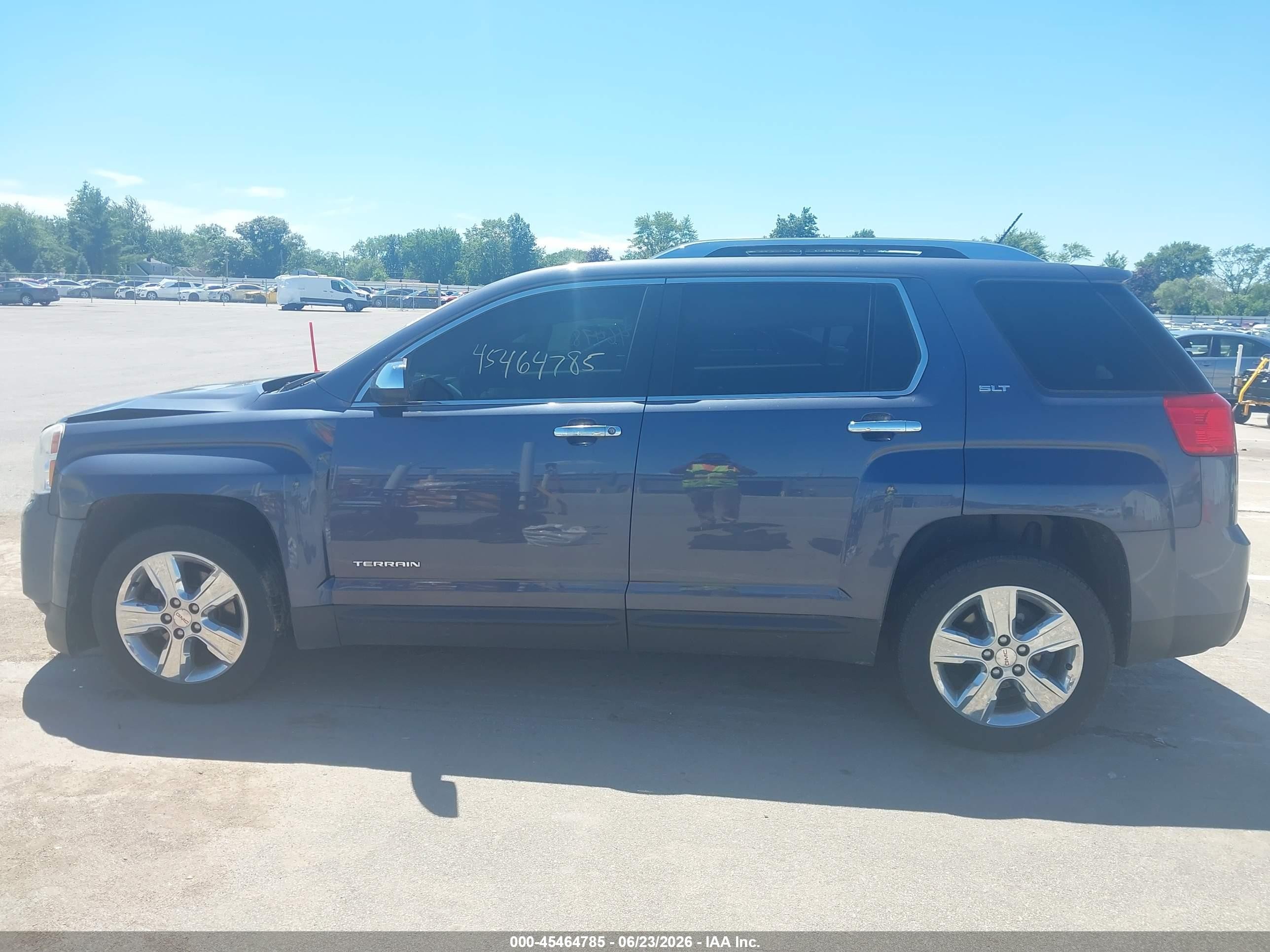 2014 Gmc Terrain Slt-2 Blue vin: 2GKFLYE39E6251069