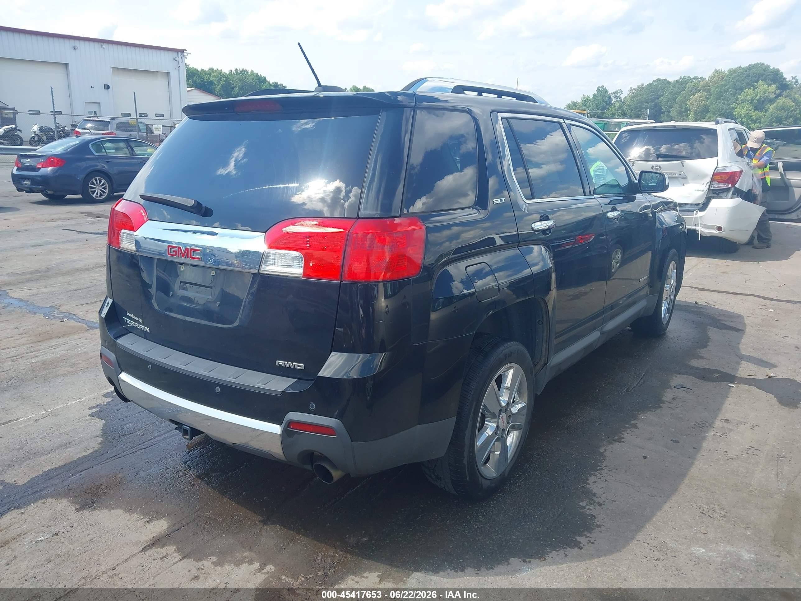 2015 Gmc Terrain Slt-2 Black vin: 2GKFLYE39F6436451