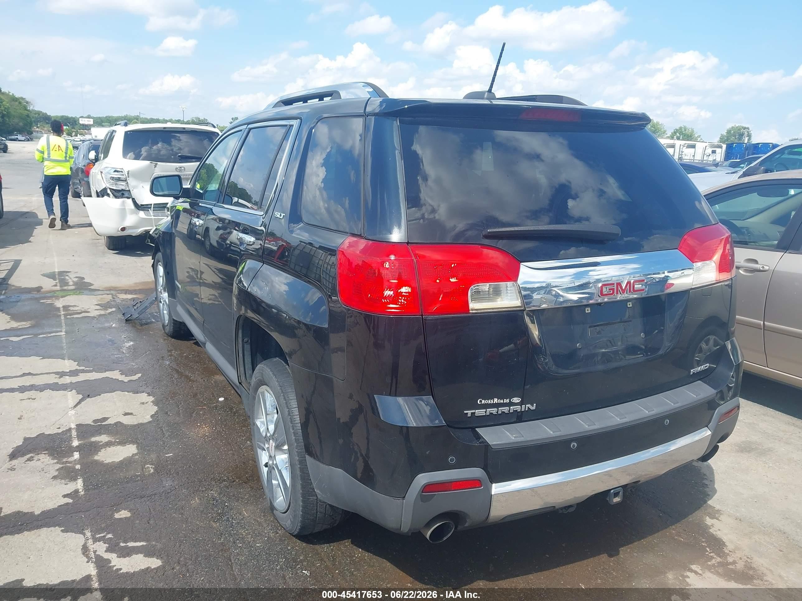2015 Gmc Terrain Slt-2 Black vin: 2GKFLYE39F6436451