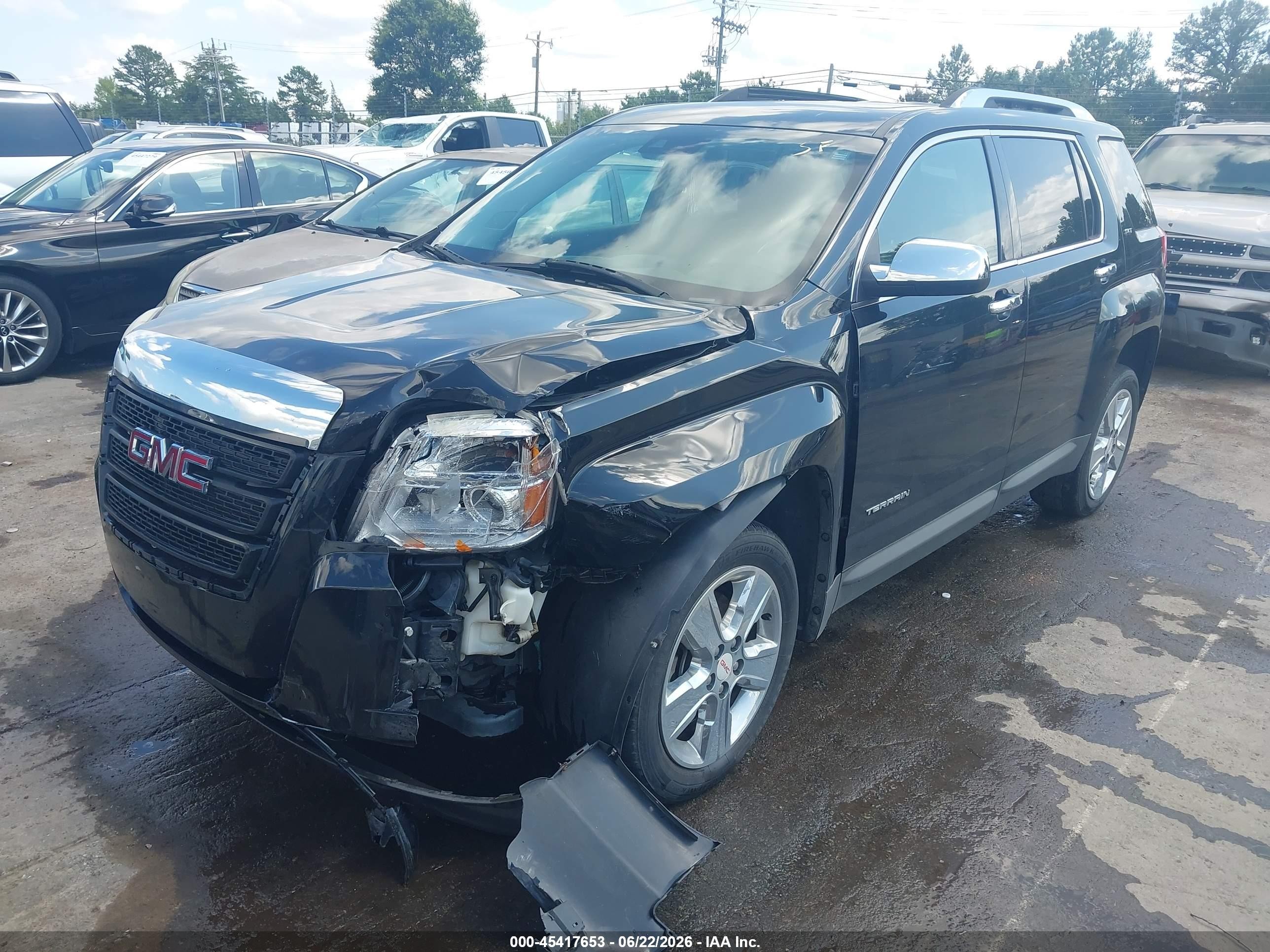 2015 Gmc Terrain Slt-2 Black vin: 2GKFLYE39F6436451