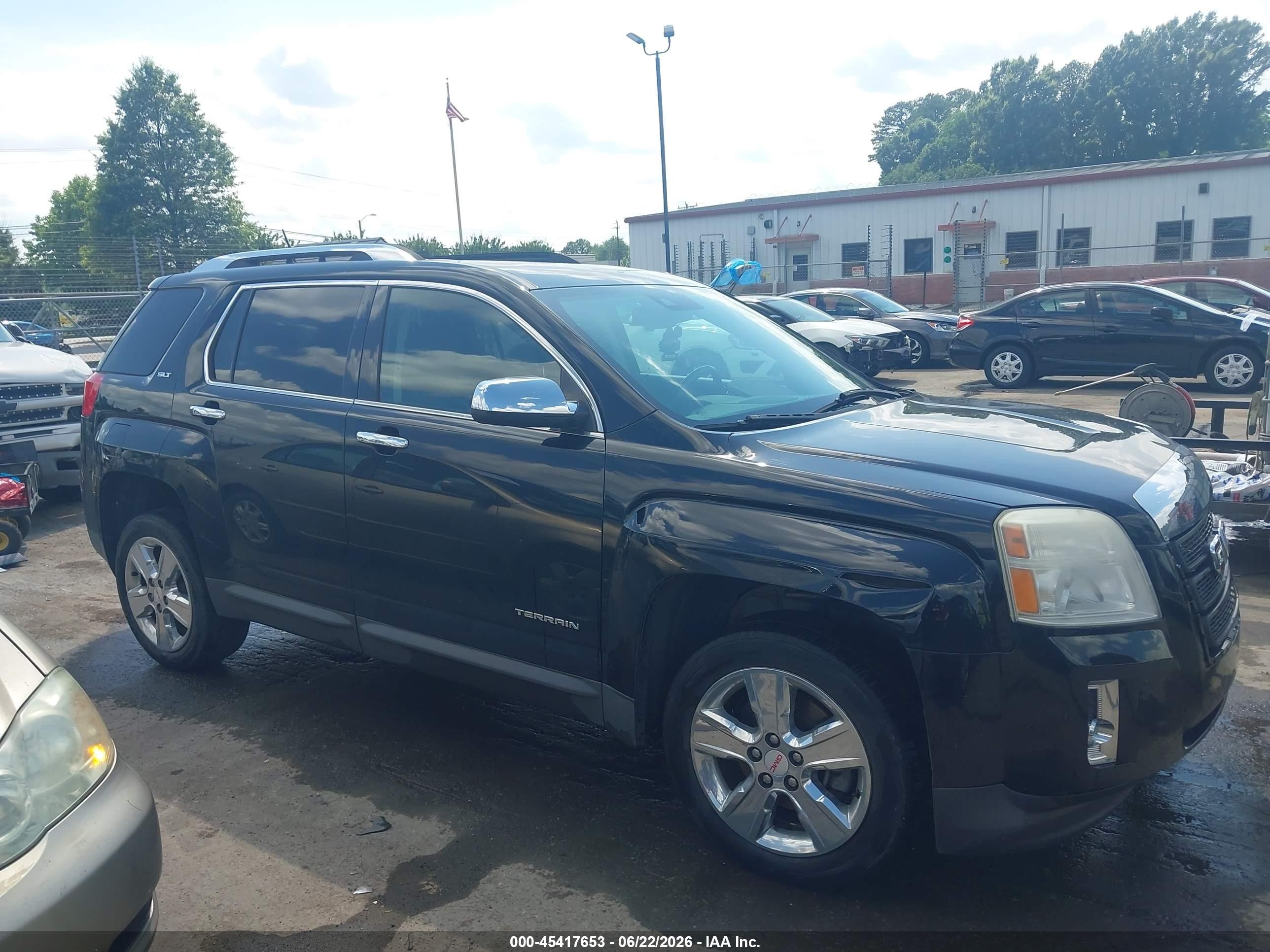 2015 Gmc Terrain Slt-2 Black vin: 2GKFLYE39F6436451