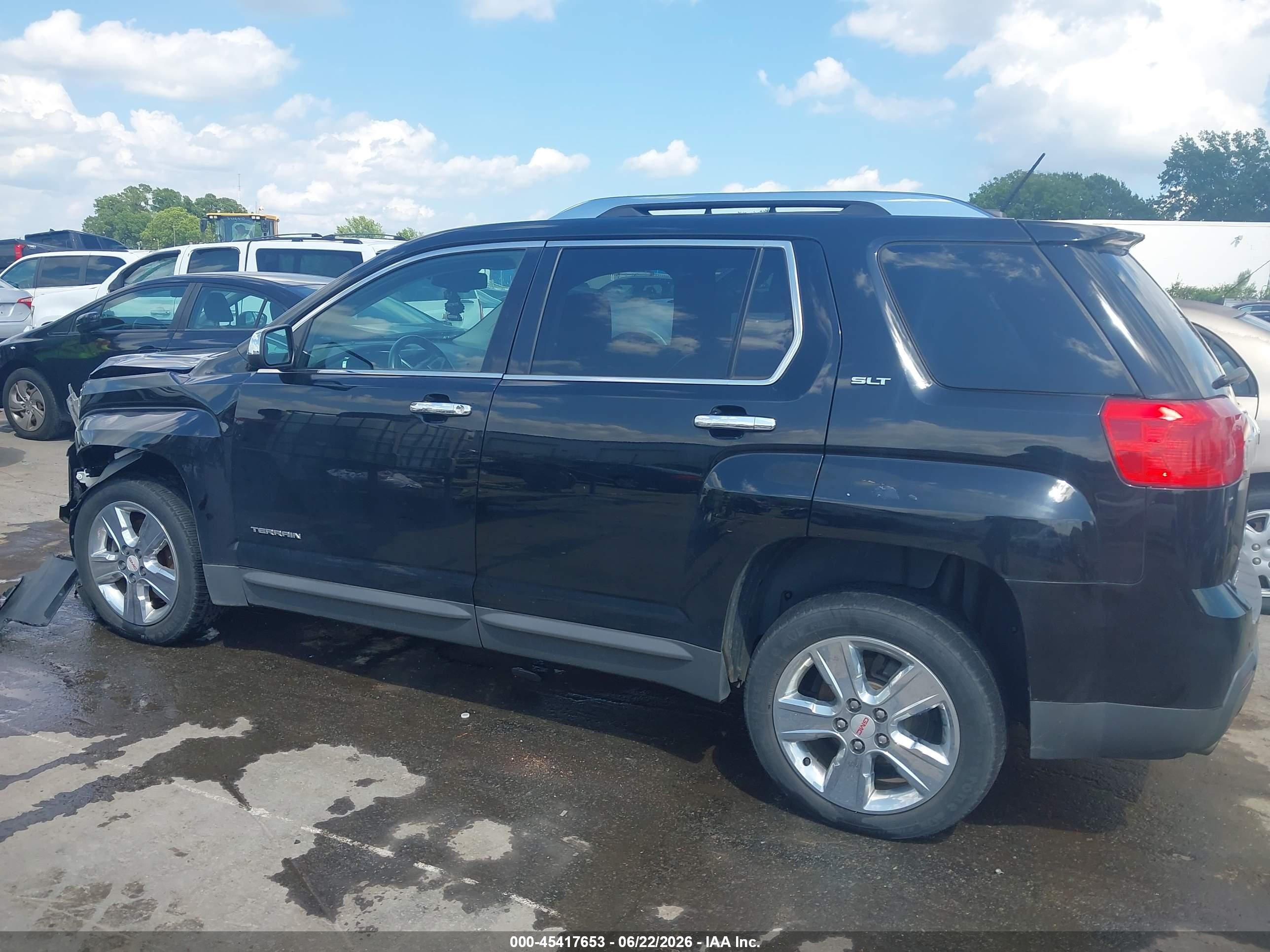 2015 Gmc Terrain Slt-2 Black vin: 2GKFLYE39F6436451