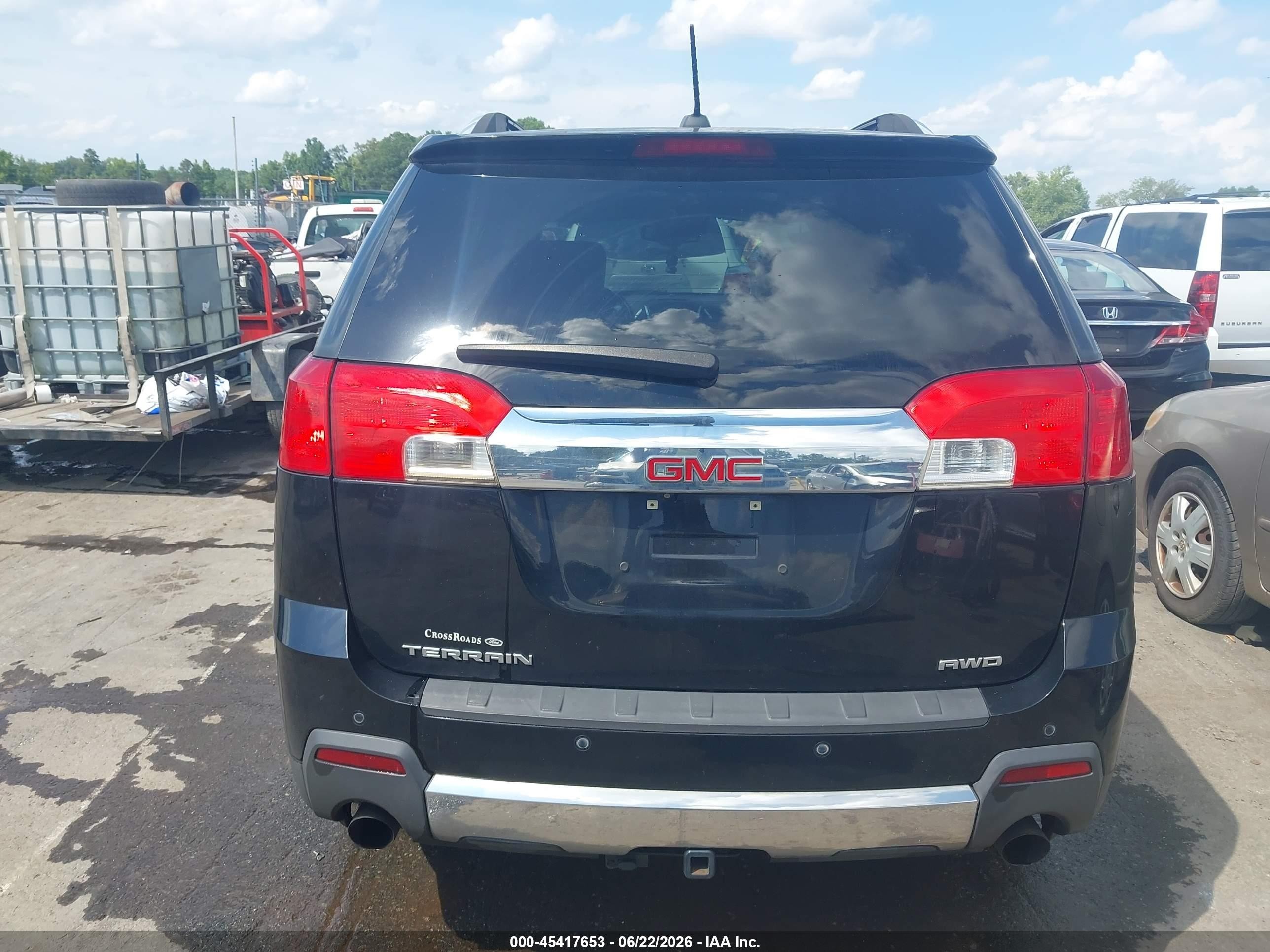 2015 Gmc Terrain Slt-2 Black vin: 2GKFLYE39F6436451