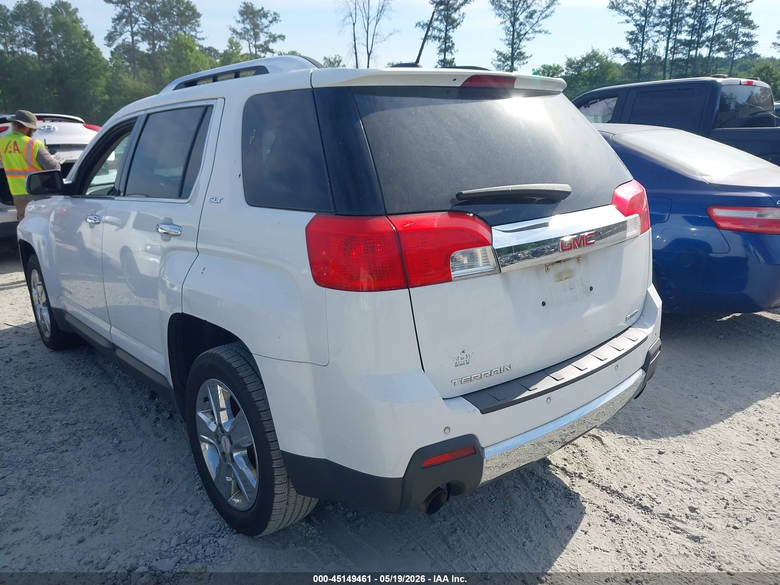 2015 Gmc Terrain Slt-2 Белый vin: 2GKFLYE3XF6100999