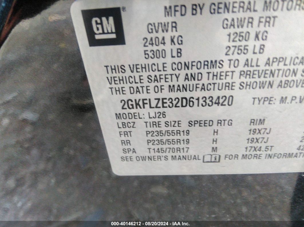 2013 Gmc Terrain Denali Black vin: 2GKFLZE32D6133420