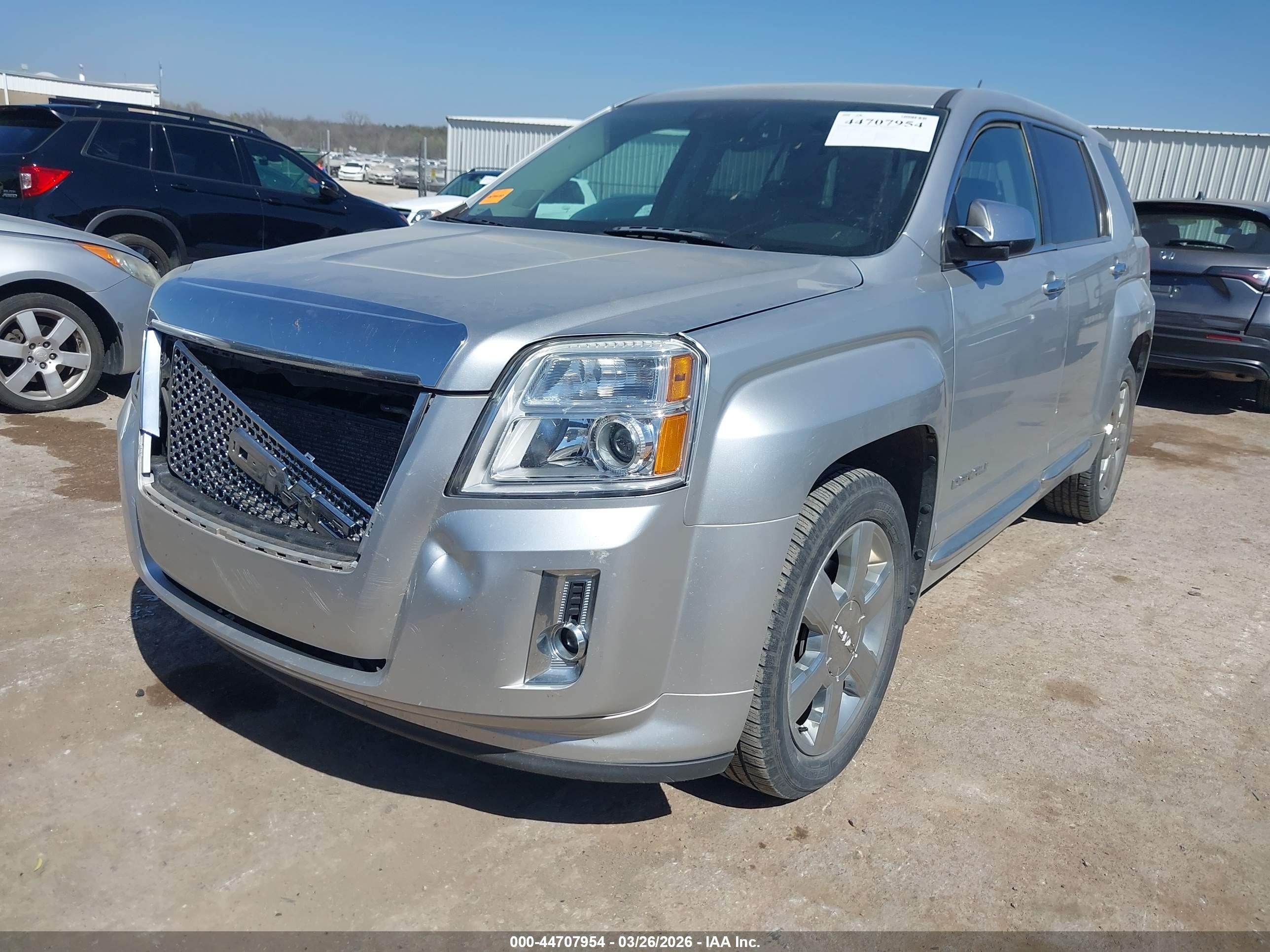 2013 Gmc Terrain Denali Silver vin: 2GKFLZE32D6154736
