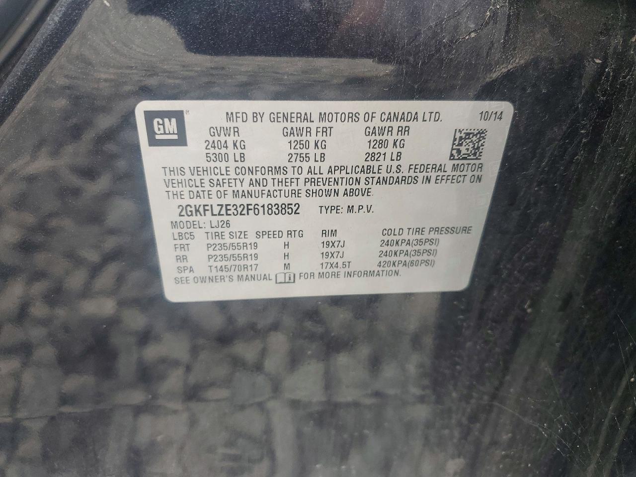 2015 Gmc Terrain Denali Black vin: 2GKFLZE32F6183852