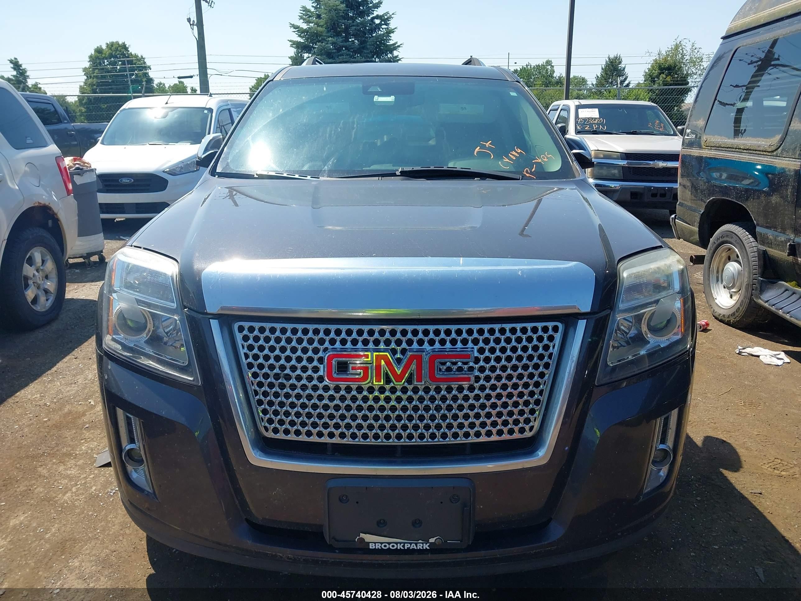 2013 Gmc Terrain Denali Серый vin: 2GKFLZE33D6187454