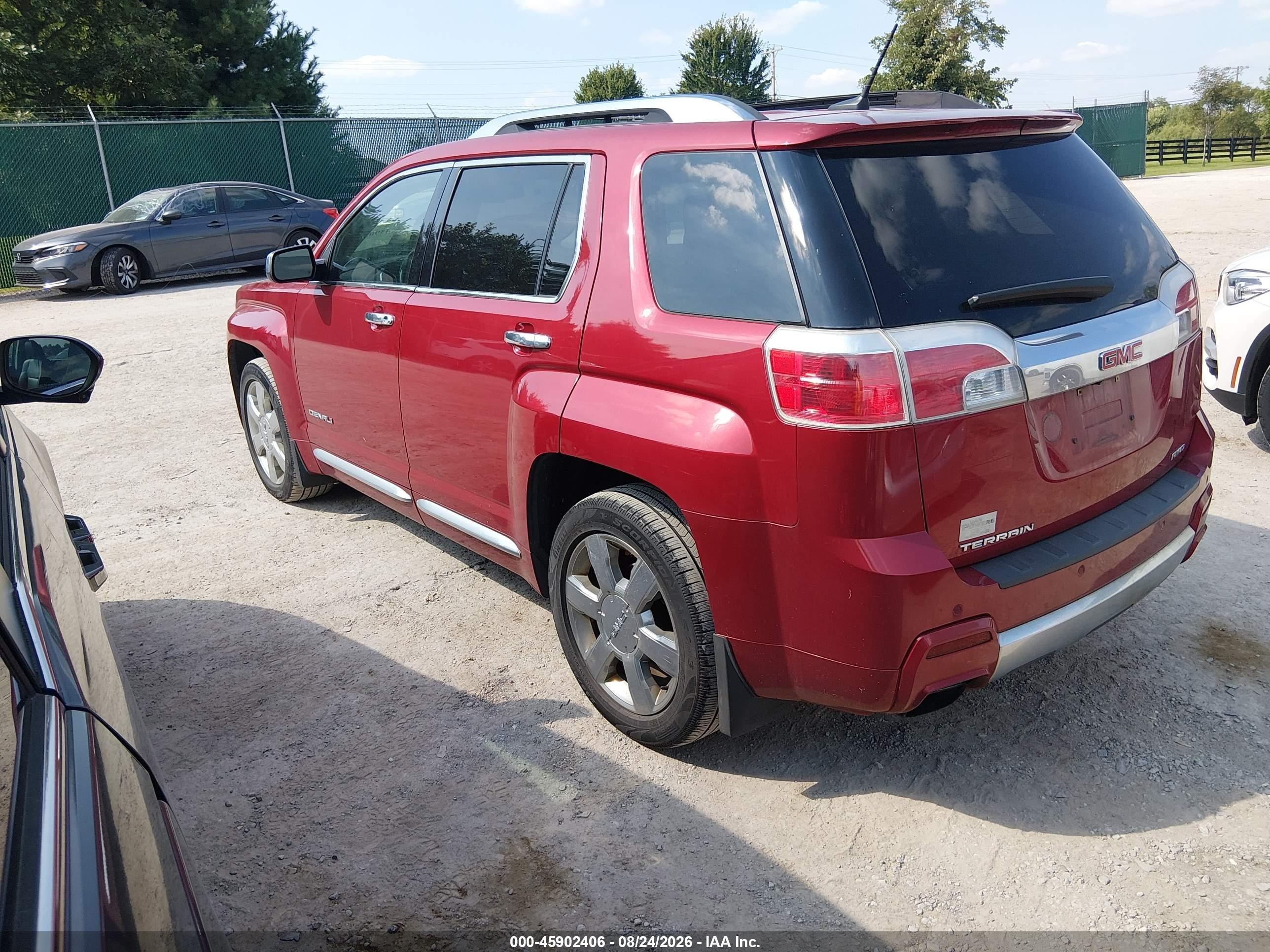 2013 Gmc Terrain Denali Burgundy vin: 2GKFLZE33D6259074