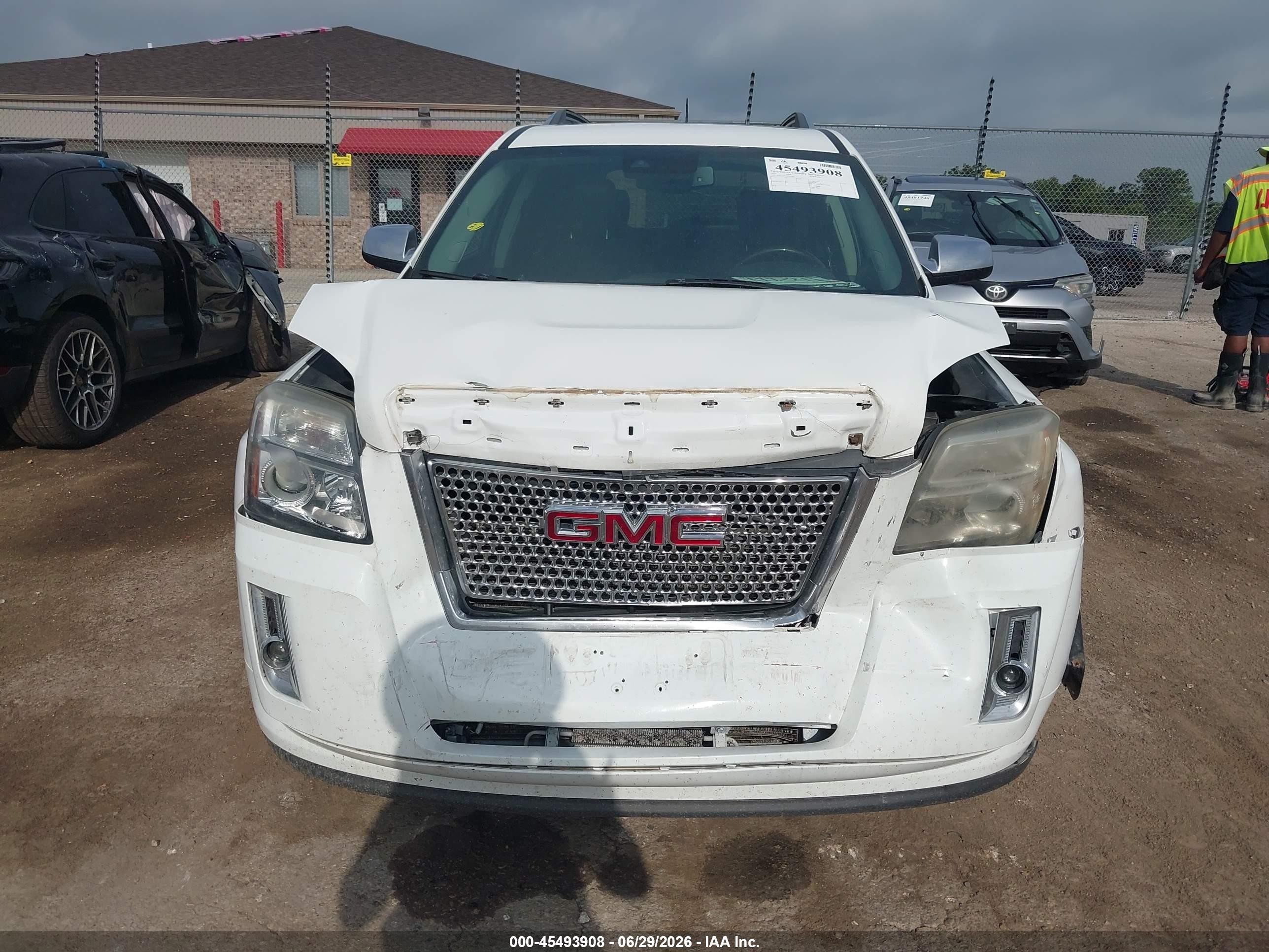 2015 Gmc Terrain Denali Белый vin: 2GKFLZE33F6219502