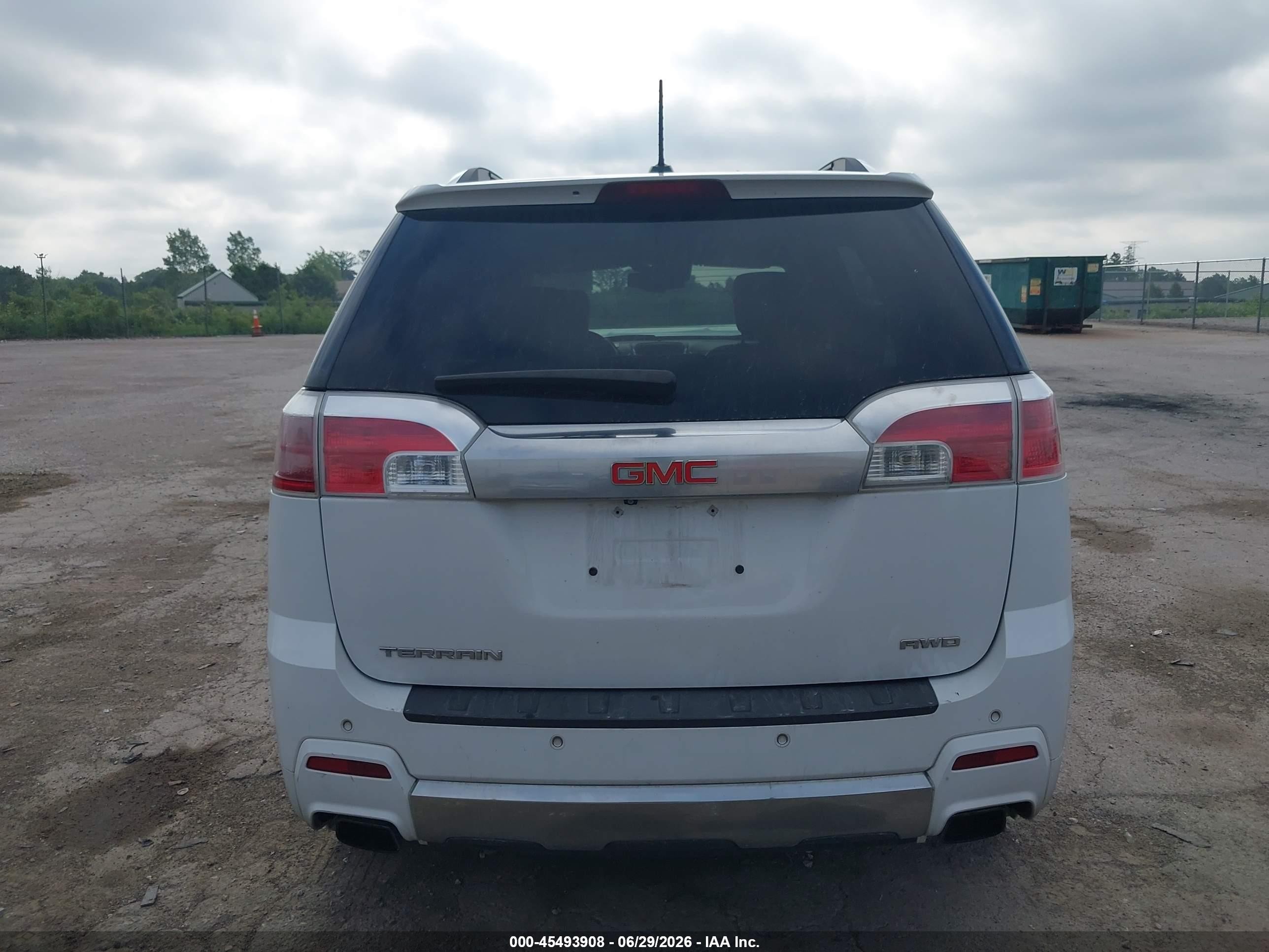 2015 Gmc Terrain Denali Белый vin: 2GKFLZE33F6219502