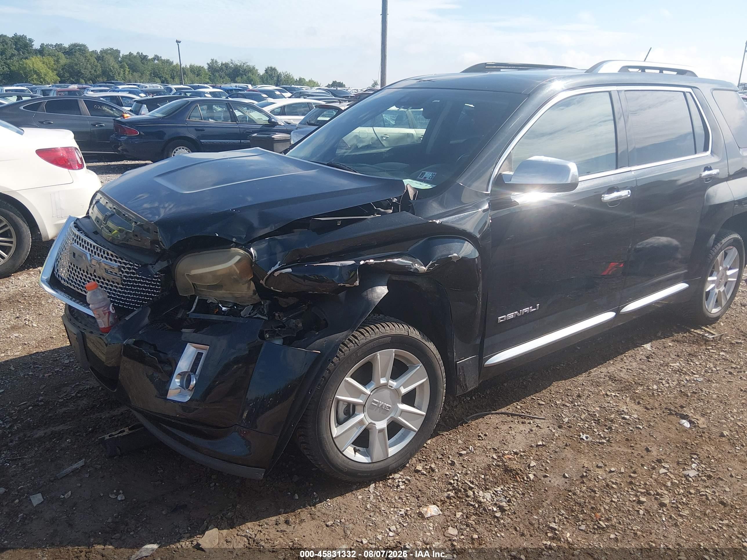 2013 Gmc Terrain Denali Black vin: 2GKFLZE34D6248567