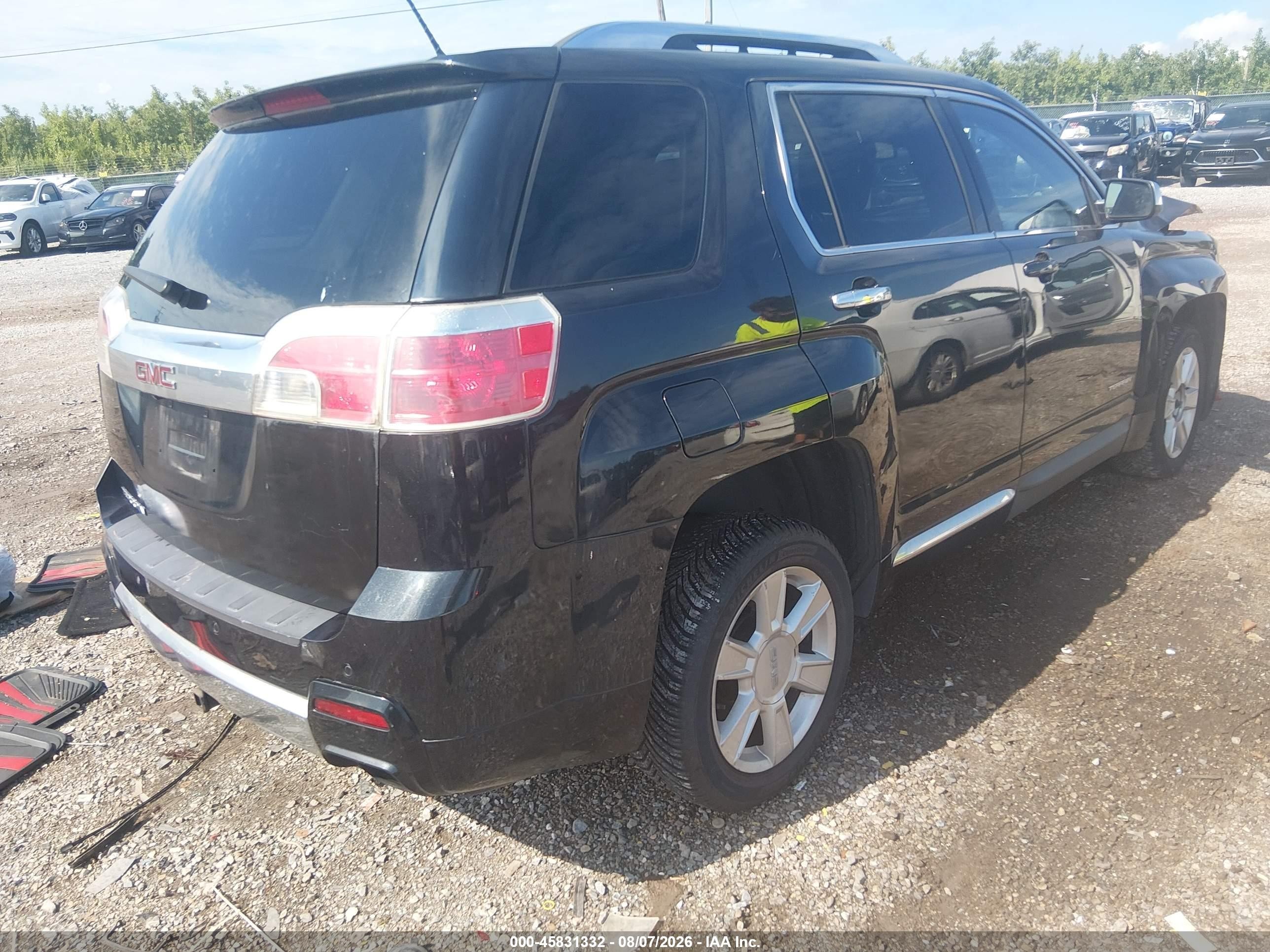 2013 Gmc Terrain Denali Black vin: 2GKFLZE34D6248567