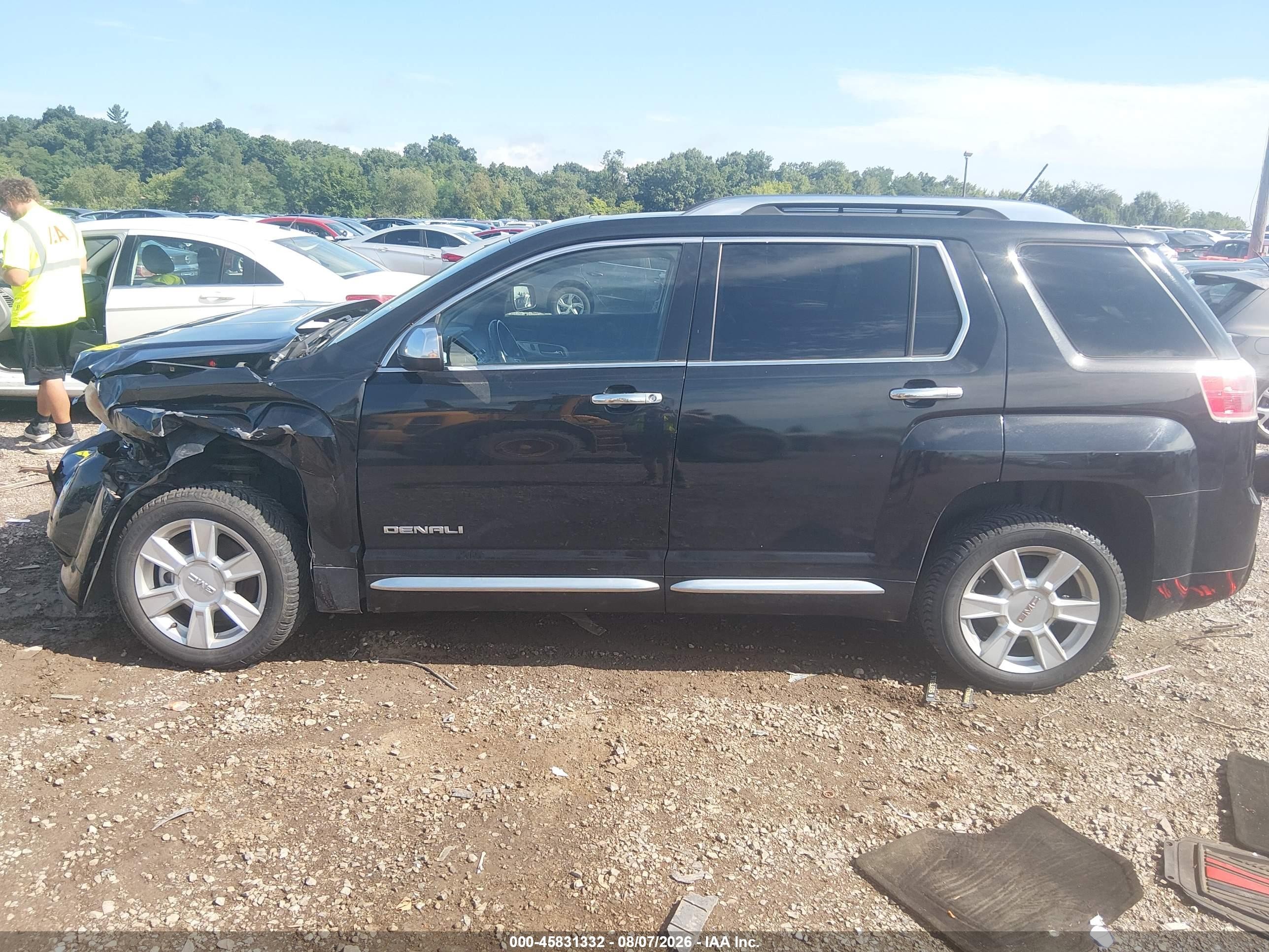 2013 Gmc Terrain Denali Black vin: 2GKFLZE34D6248567