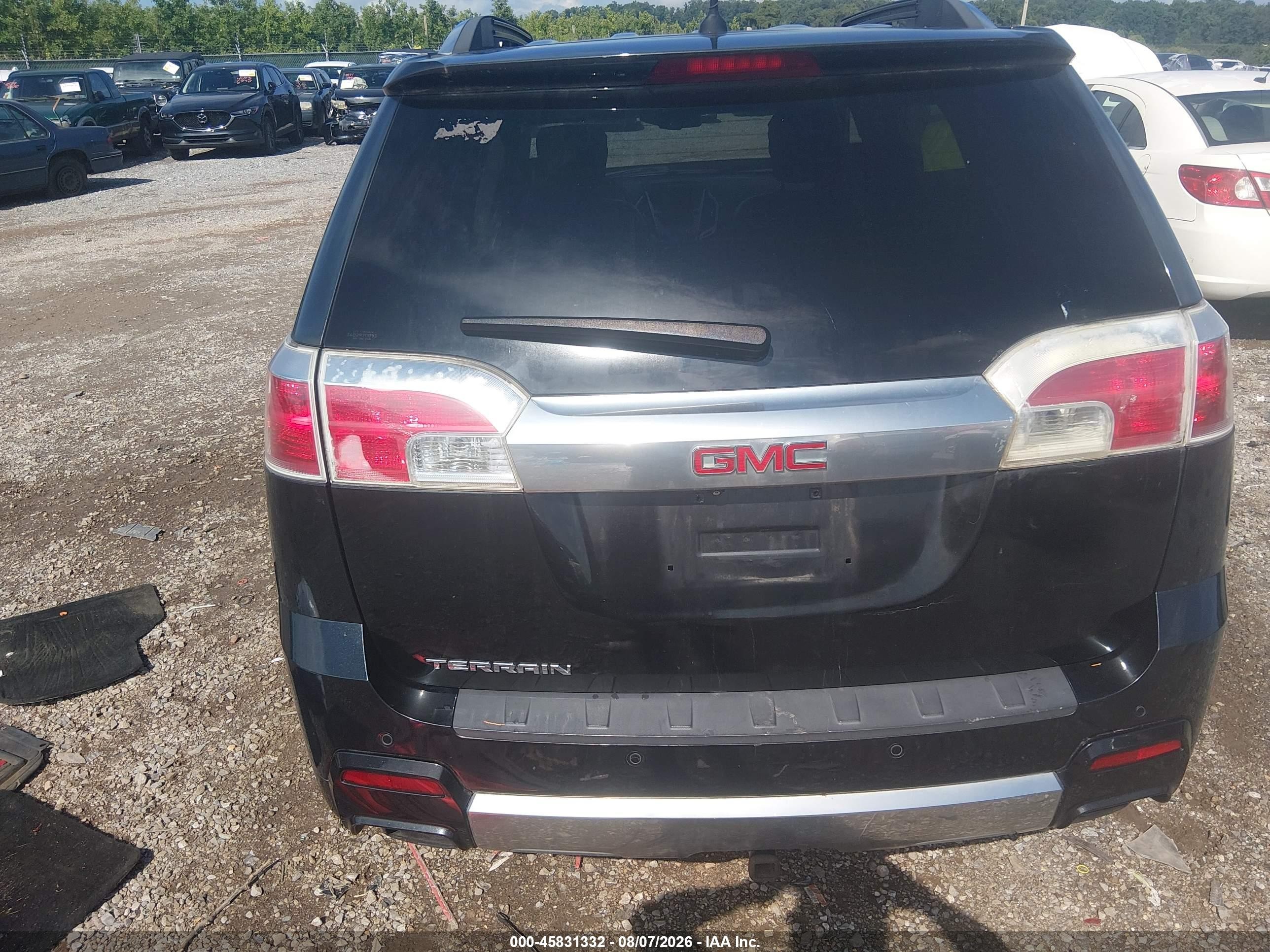 2013 Gmc Terrain Denali Black vin: 2GKFLZE34D6248567
