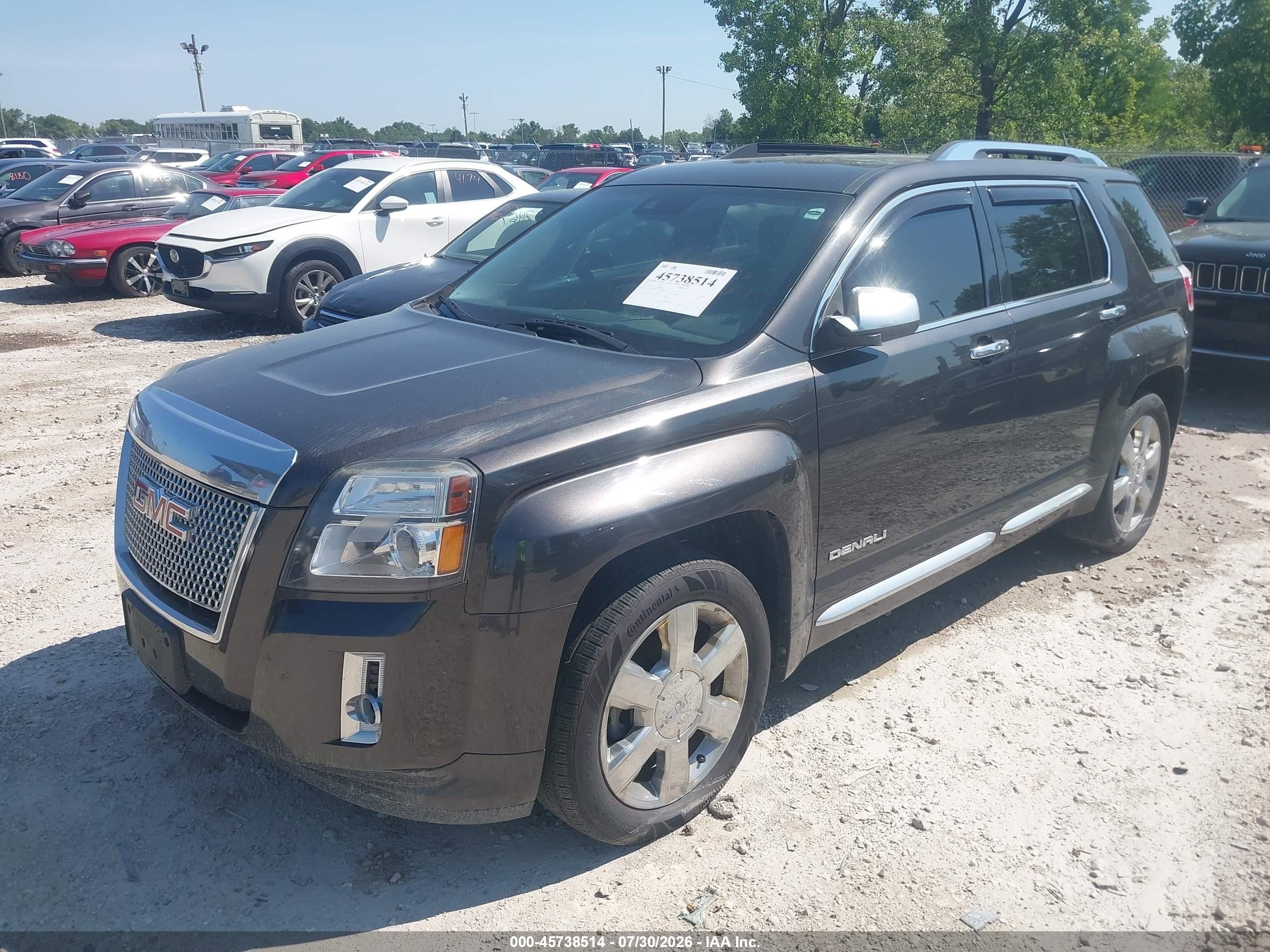 2013 Gmc Terrain Denali Gray vin: 2GKFLZE35D6156948