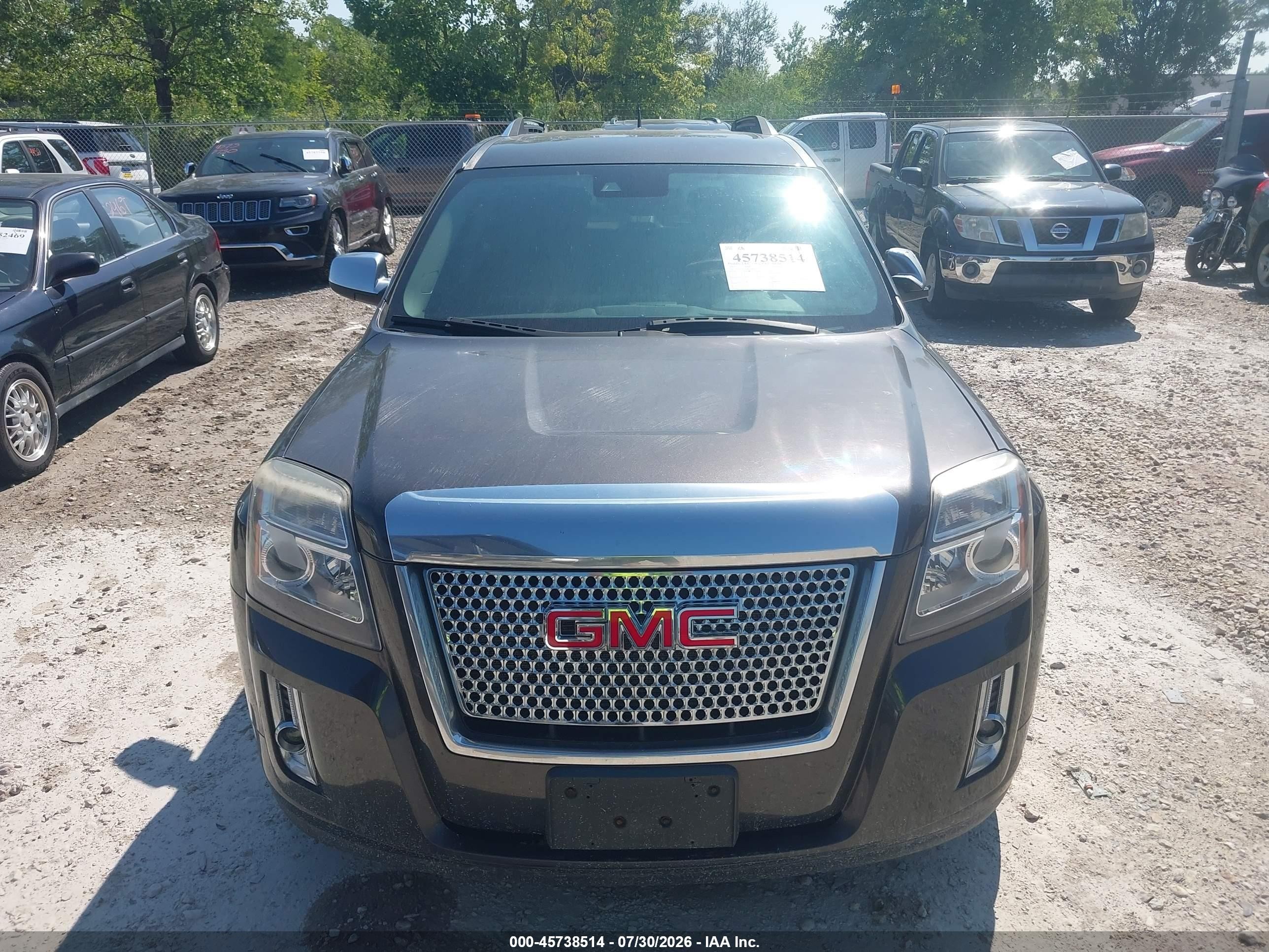 2013 Gmc Terrain Denali Gray vin: 2GKFLZE35D6156948