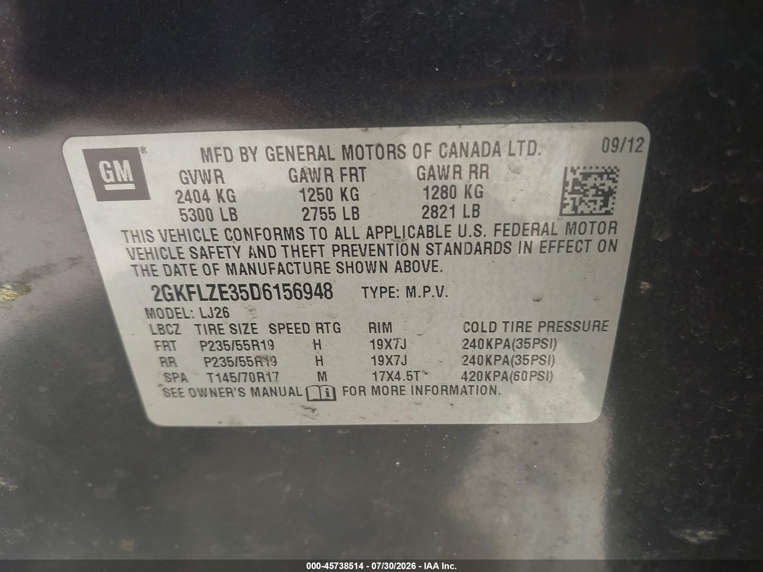 2013 Gmc Terrain Denali Gray vin: 2GKFLZE35D6156948