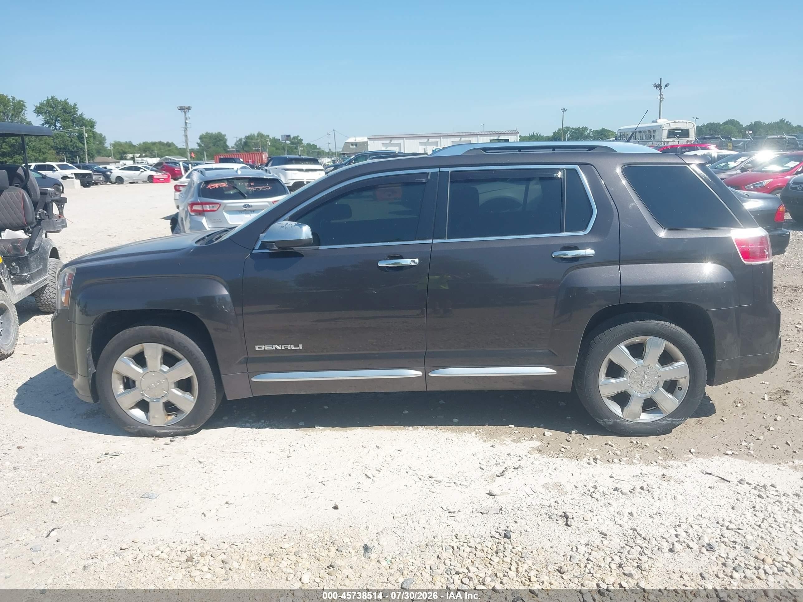 2013 Gmc Terrain Denali Gray vin: 2GKFLZE35D6156948