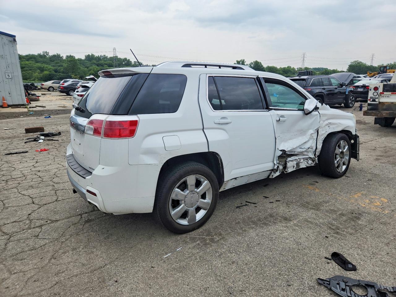 2015 Gmc Terrain Denali White vin: 2GKFLZE35F6268443