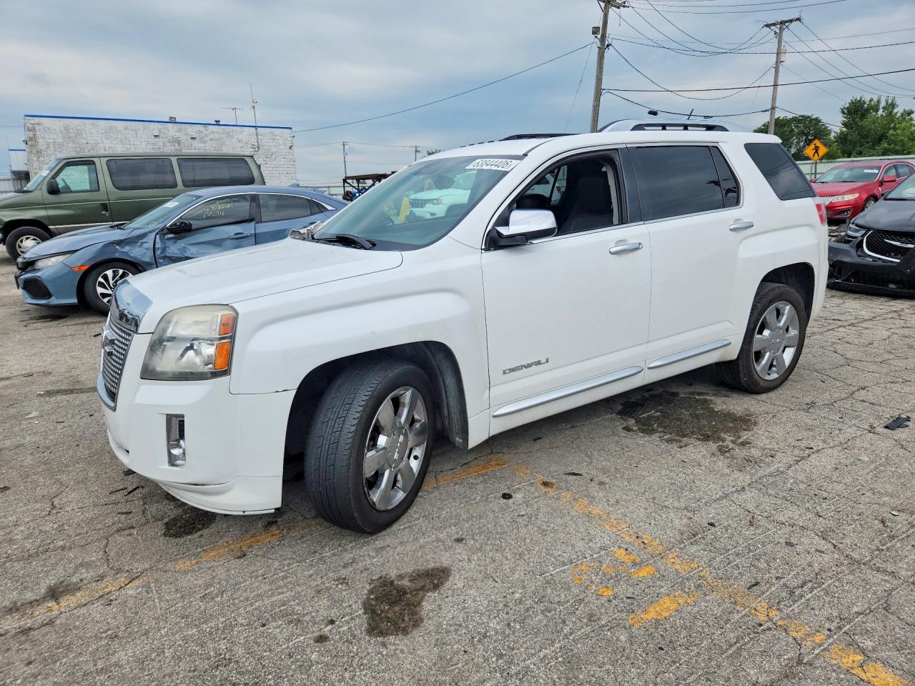 2015 Gmc Terrain Denali White vin: 2GKFLZE35F6268443