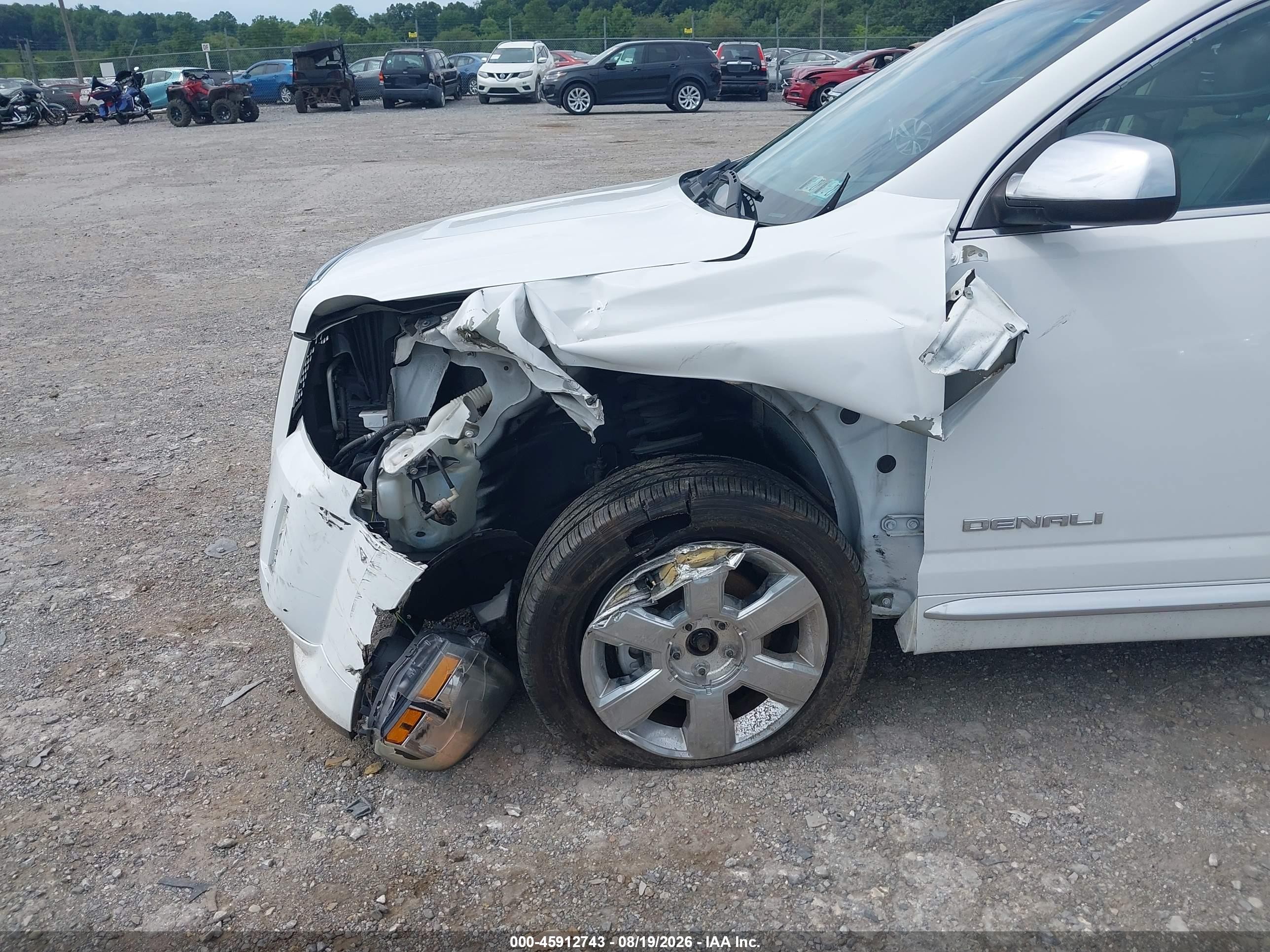 2013 Gmc Terrain Denali White vin: 2GKFLZE36D6206336