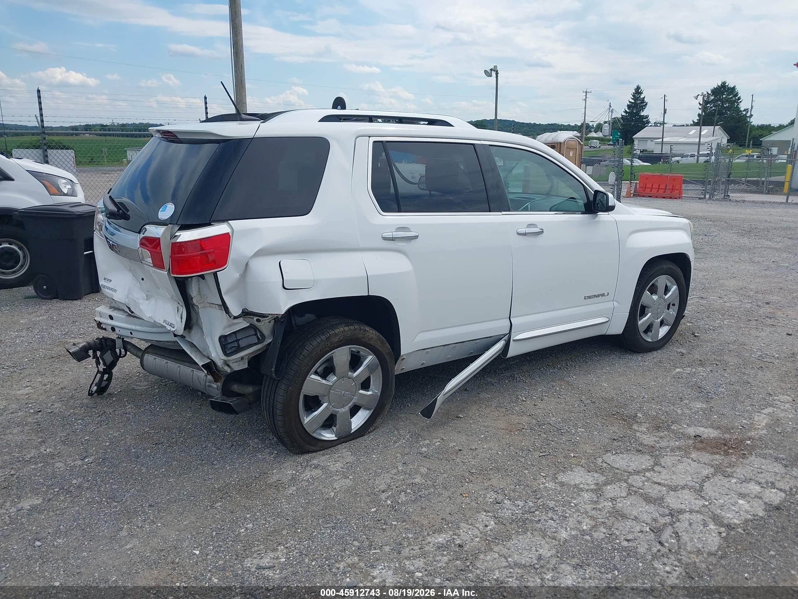 2013 Gmc Terrain Denali White vin: 2GKFLZE36D6206336