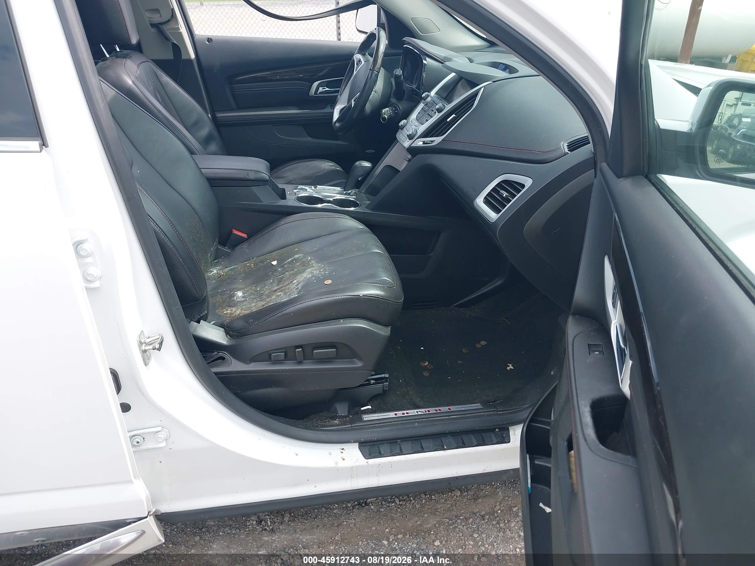 2013 Gmc Terrain Denali White vin: 2GKFLZE36D6206336