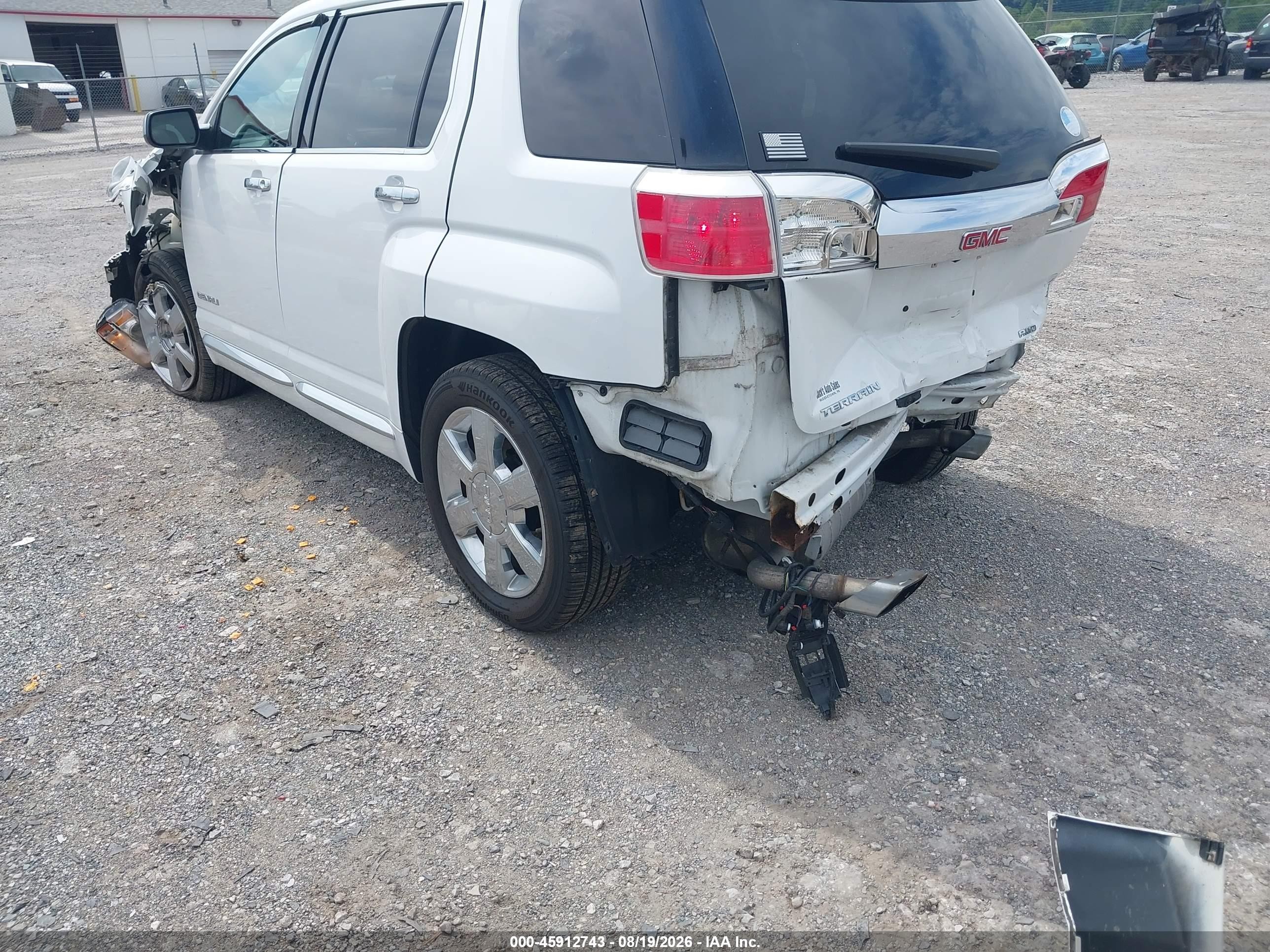 2013 Gmc Terrain Denali White vin: 2GKFLZE36D6206336