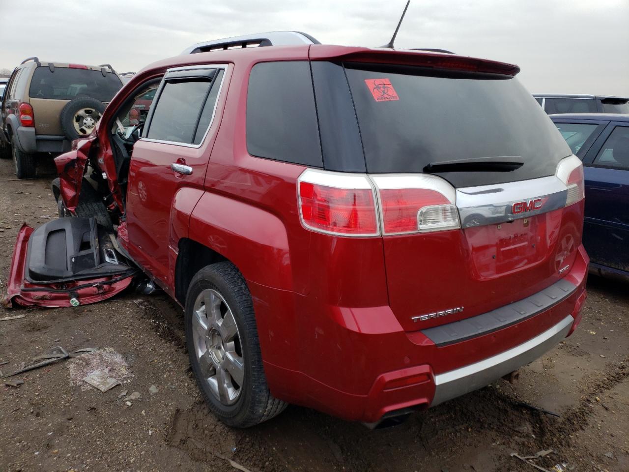 2013 Gmc Terrain Denali Бордовый vin: 2GKFLZE37D6276007