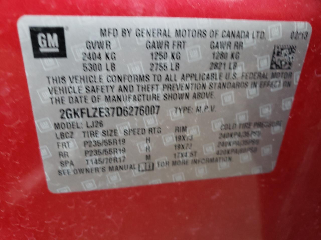 2013 Gmc Terrain Denali Бордовый vin: 2GKFLZE37D6276007