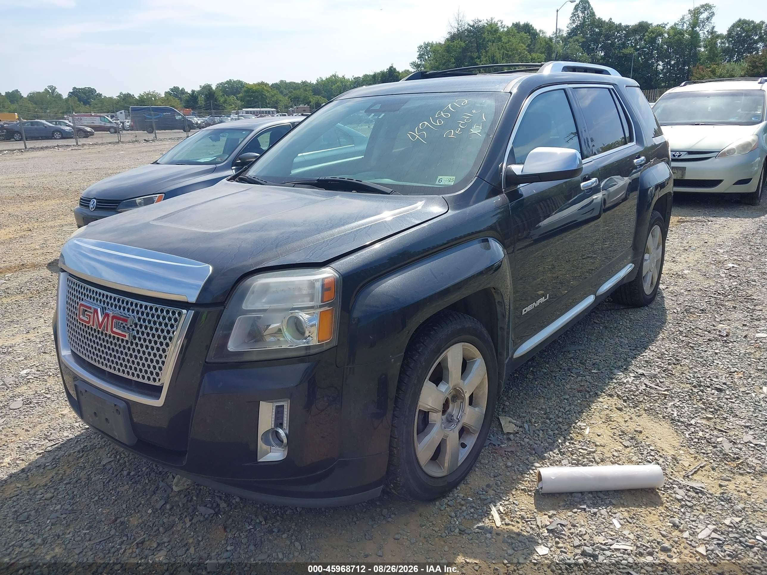 2014 Gmc Terrain Denali Black vin: 2GKFLZE37E6339575