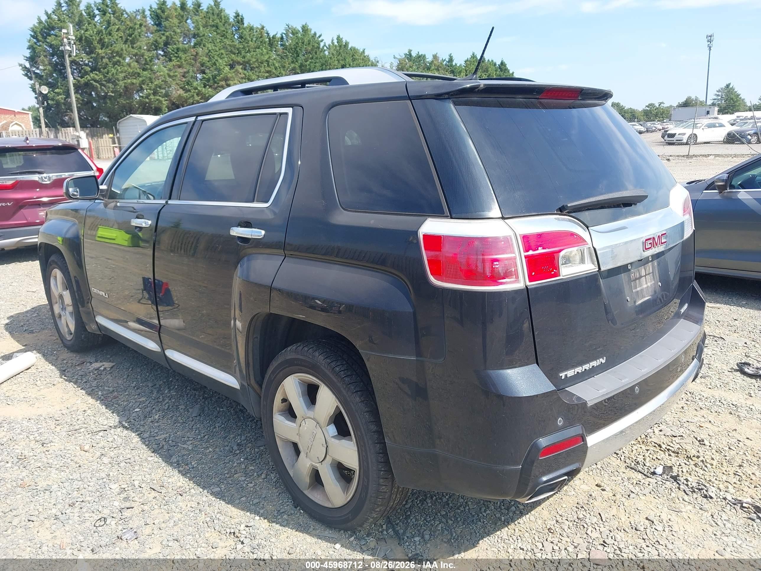 2014 Gmc Terrain Denali Black vin: 2GKFLZE37E6339575