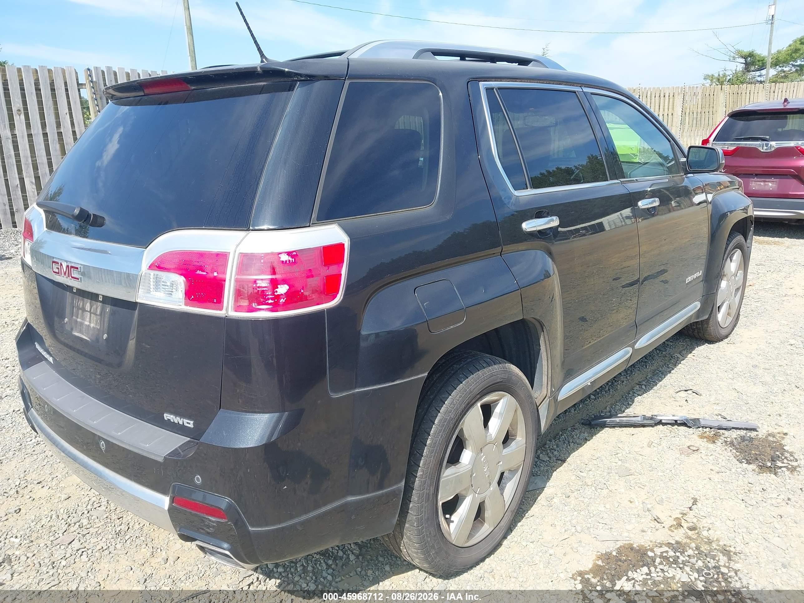 2014 Gmc Terrain Denali Black vin: 2GKFLZE37E6339575