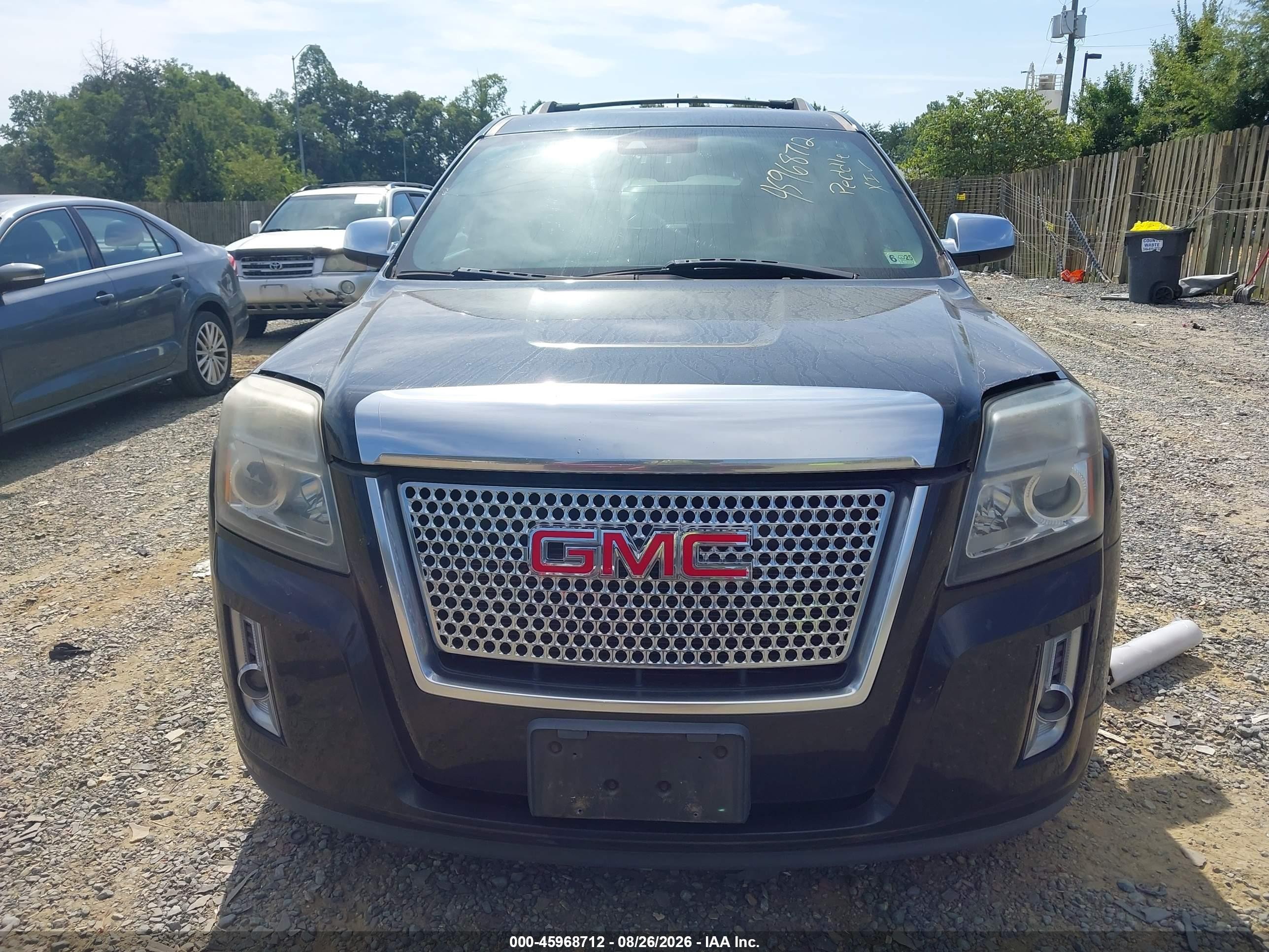 2014 Gmc Terrain Denali Black vin: 2GKFLZE37E6339575