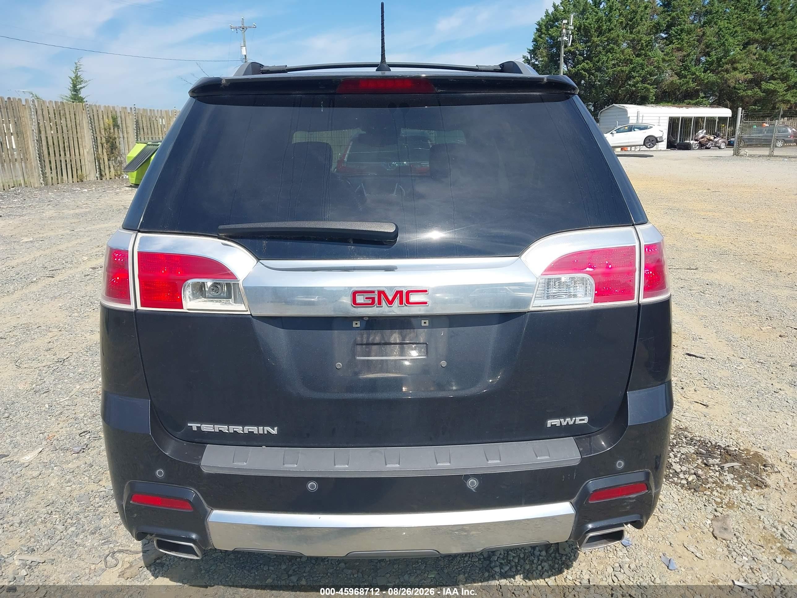 2014 Gmc Terrain Denali Black vin: 2GKFLZE37E6339575
