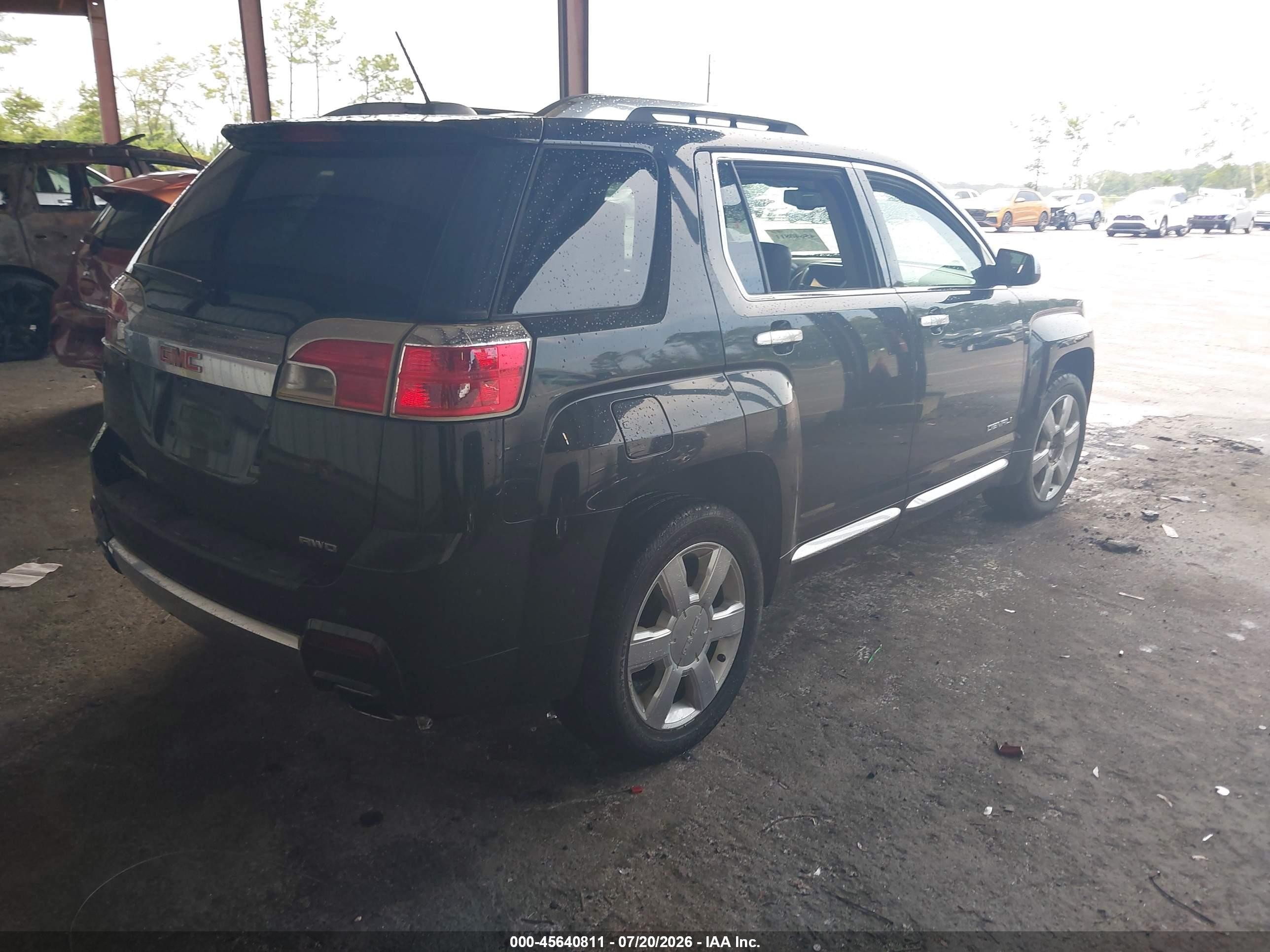 2015 Gmc Terrain Denali Black vin: 2GKFLZE37F6135358