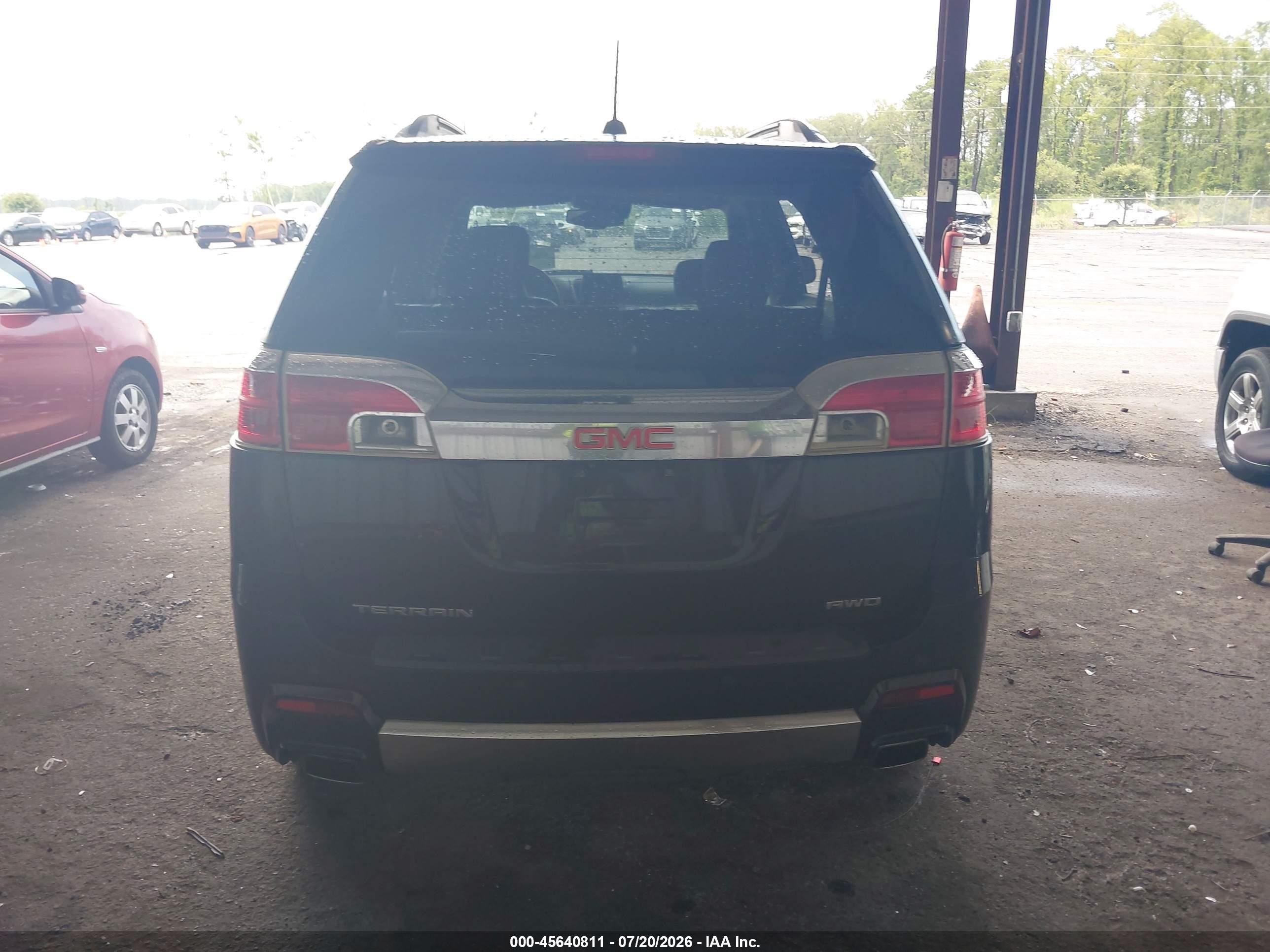 2015 Gmc Terrain Denali Black vin: 2GKFLZE37F6135358