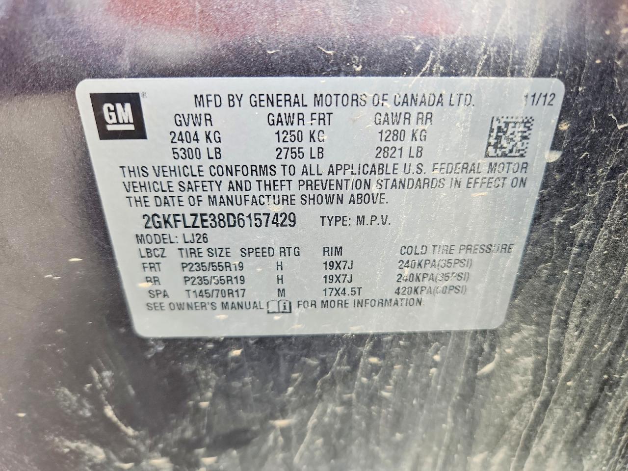 2013 Gmc Terrain Denali Gray vin: 2GKFLZE38D6157429